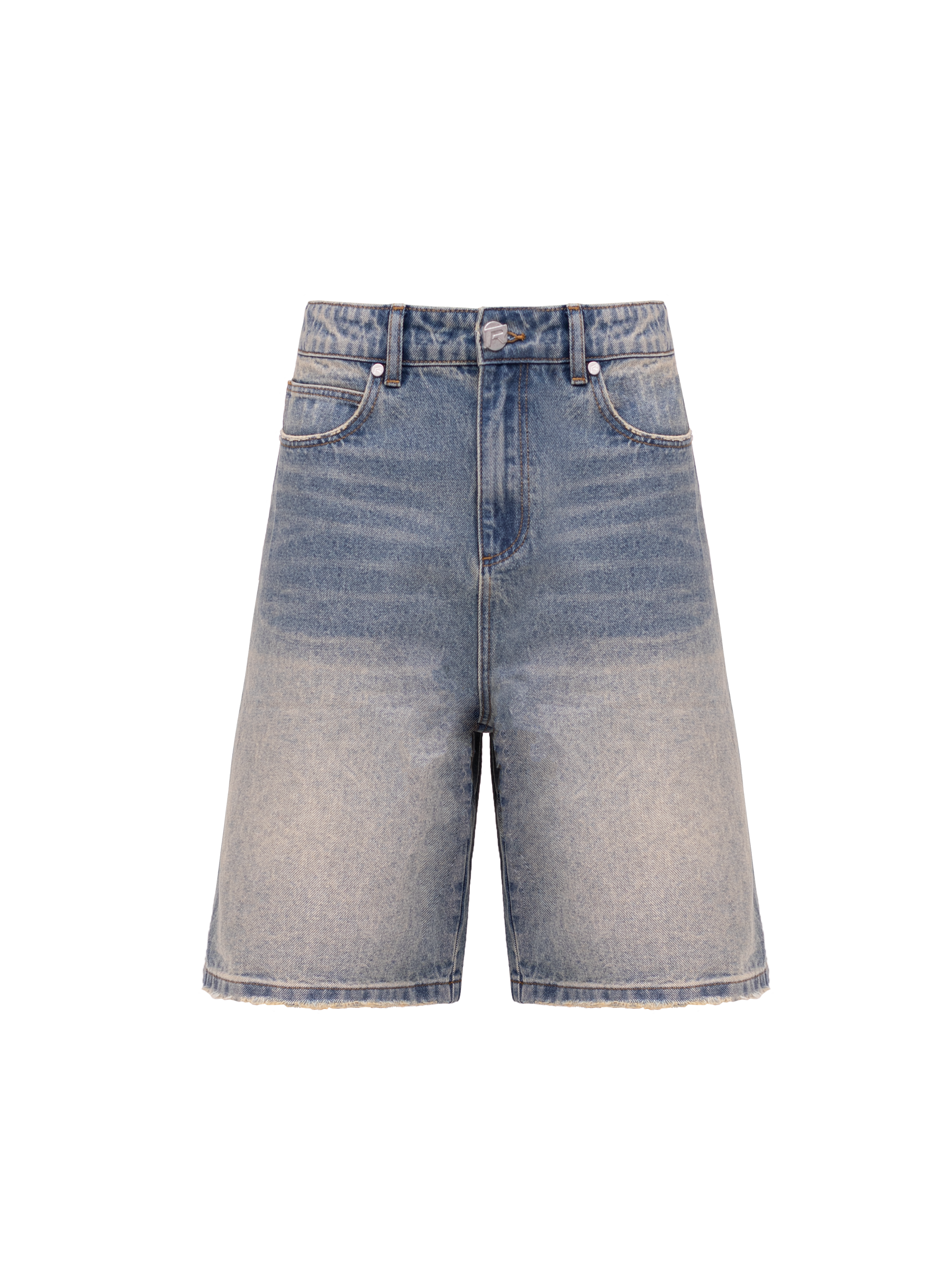 Denim Jorts - Cream Wash