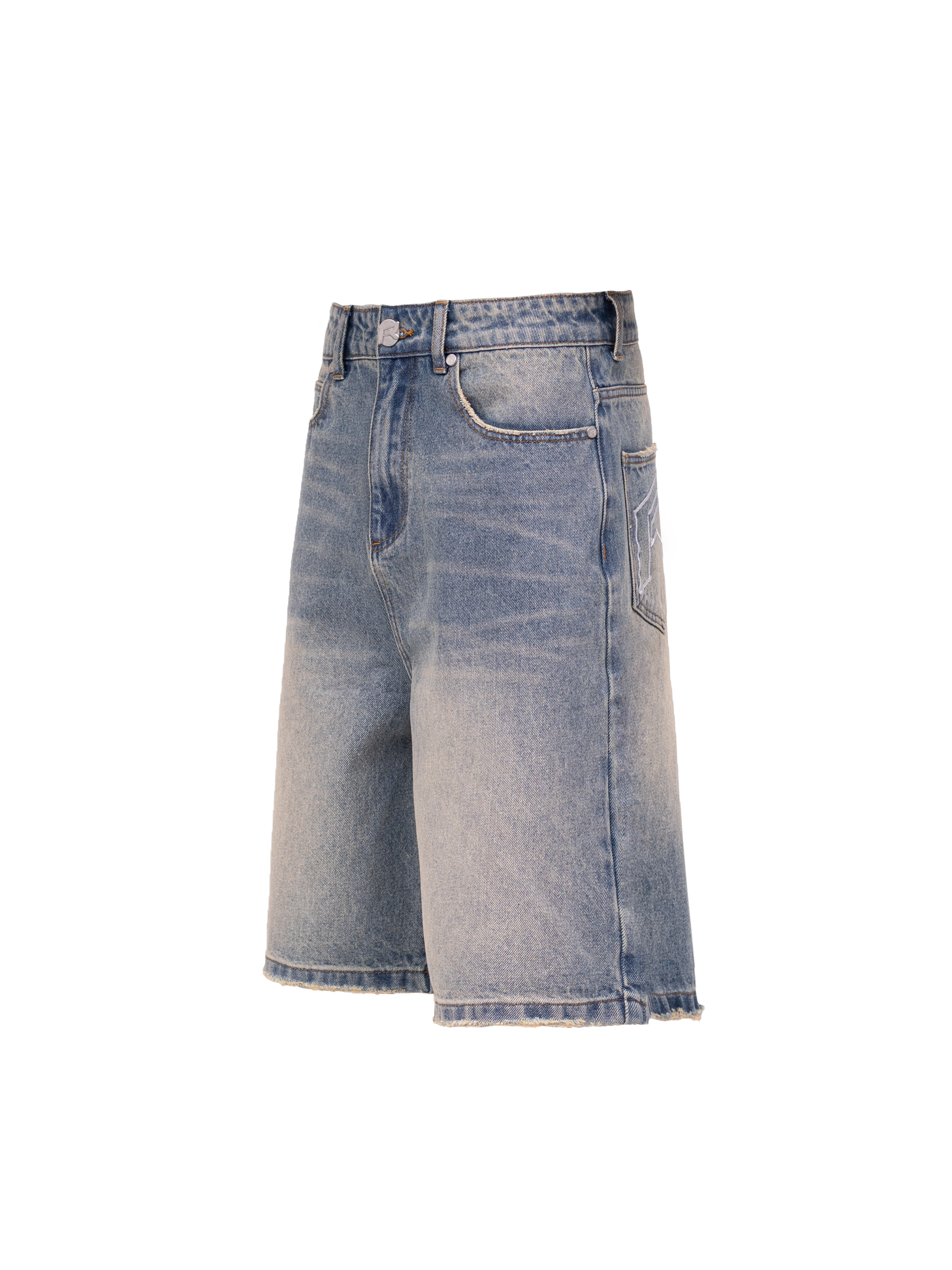 Denim Jorts - Cream Wash