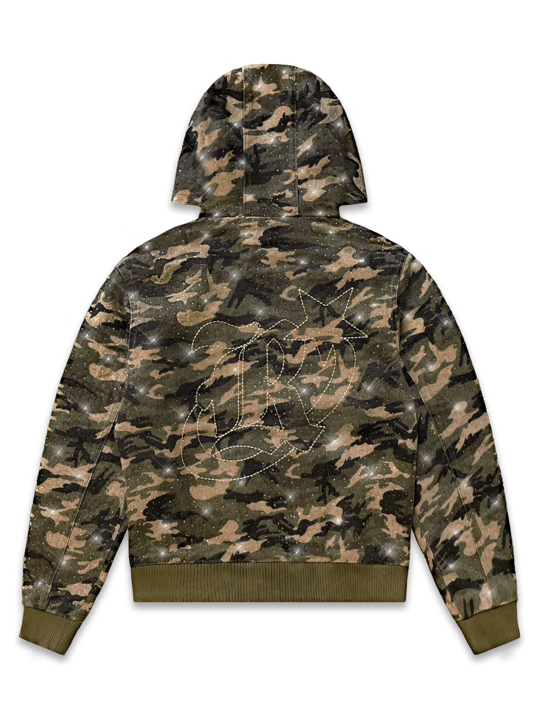 Diamond Camo Jacket - Khaki