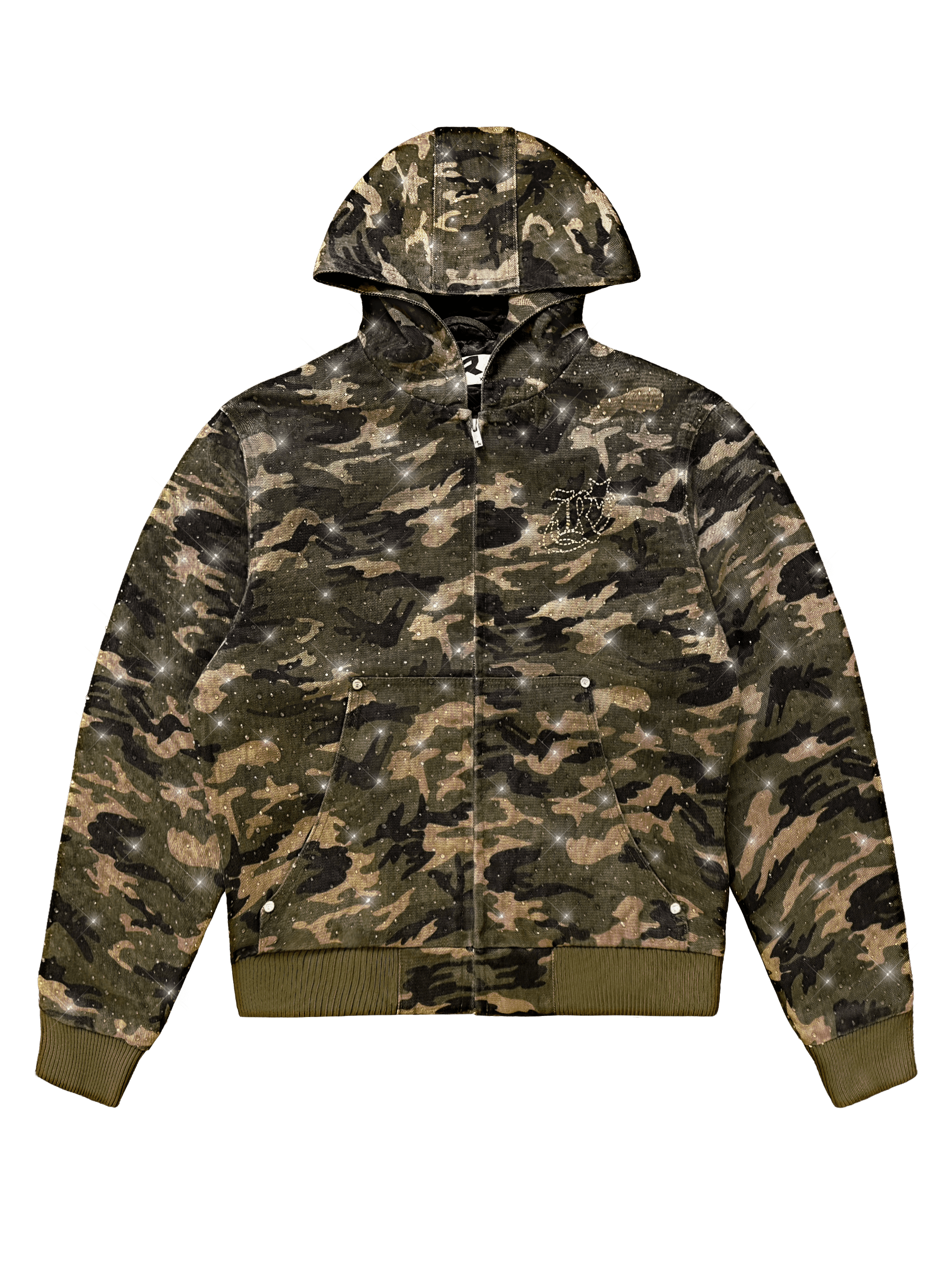 Diamond Camo Jacket - Khaki