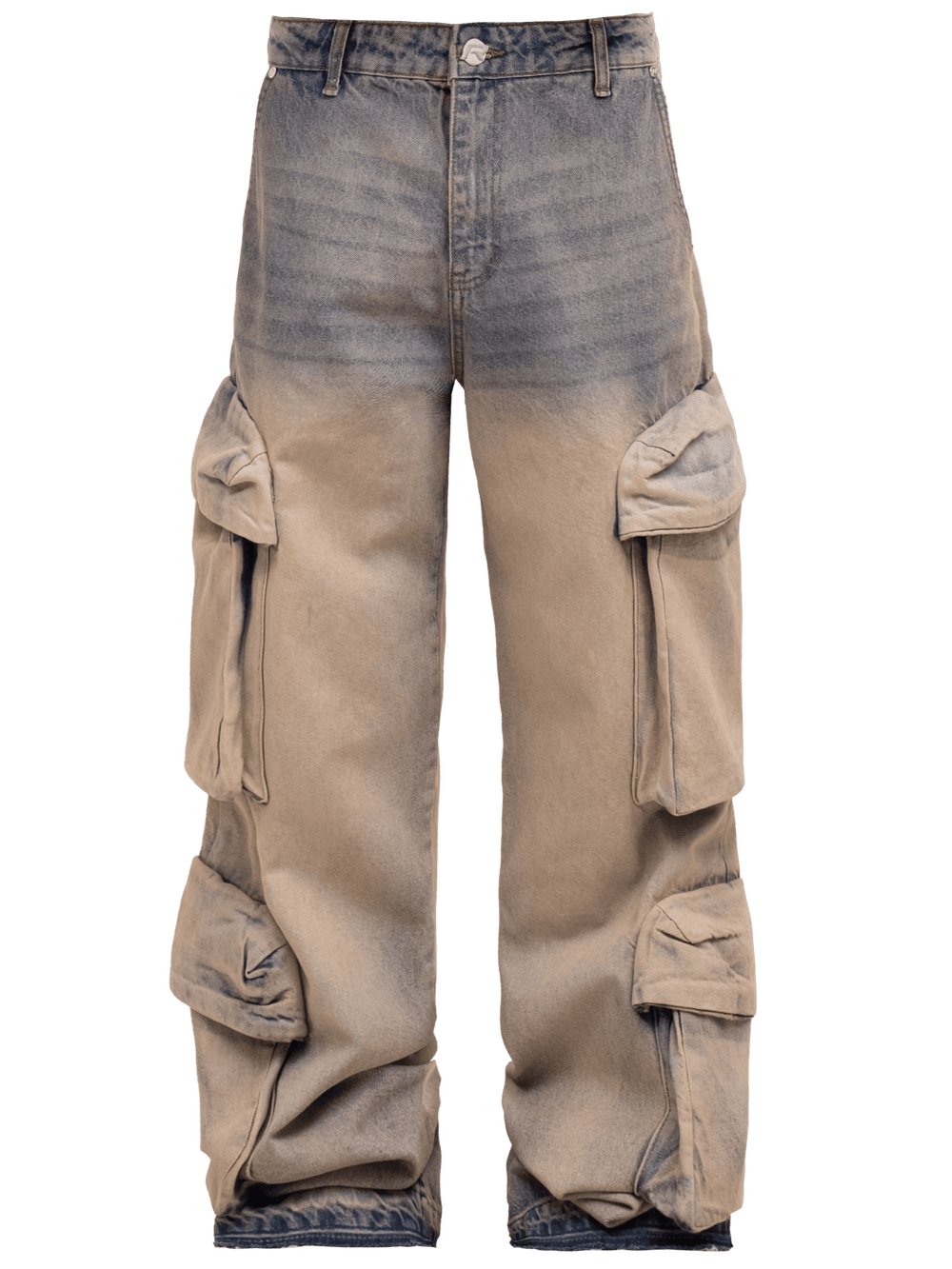 Double Cargo Denim - Cream Wash - Reputation Studios
