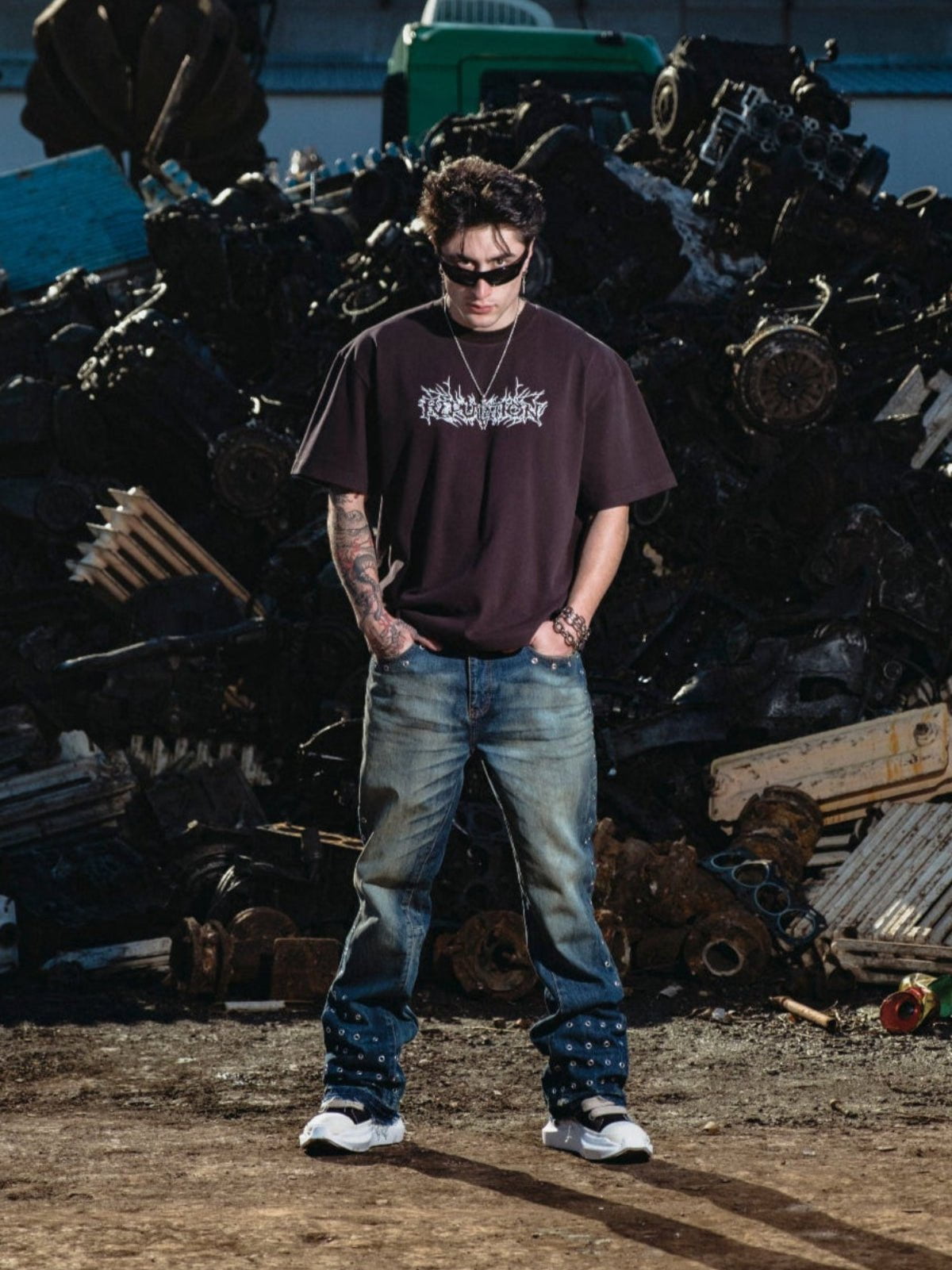 Eyelet Flare Denim - Reputation Studios