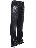 Flare Painters Denim - Black - Reputation Studios
