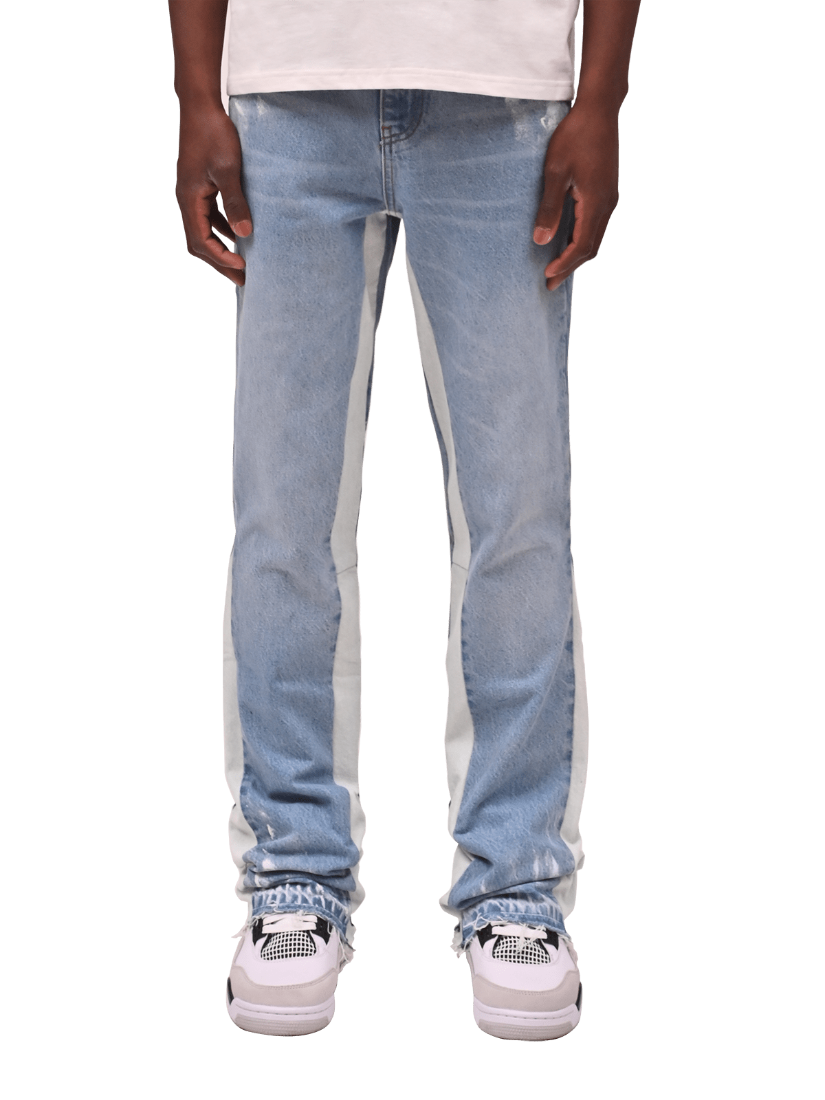 Flare Track Denim - Light Stone - Reputation Studios