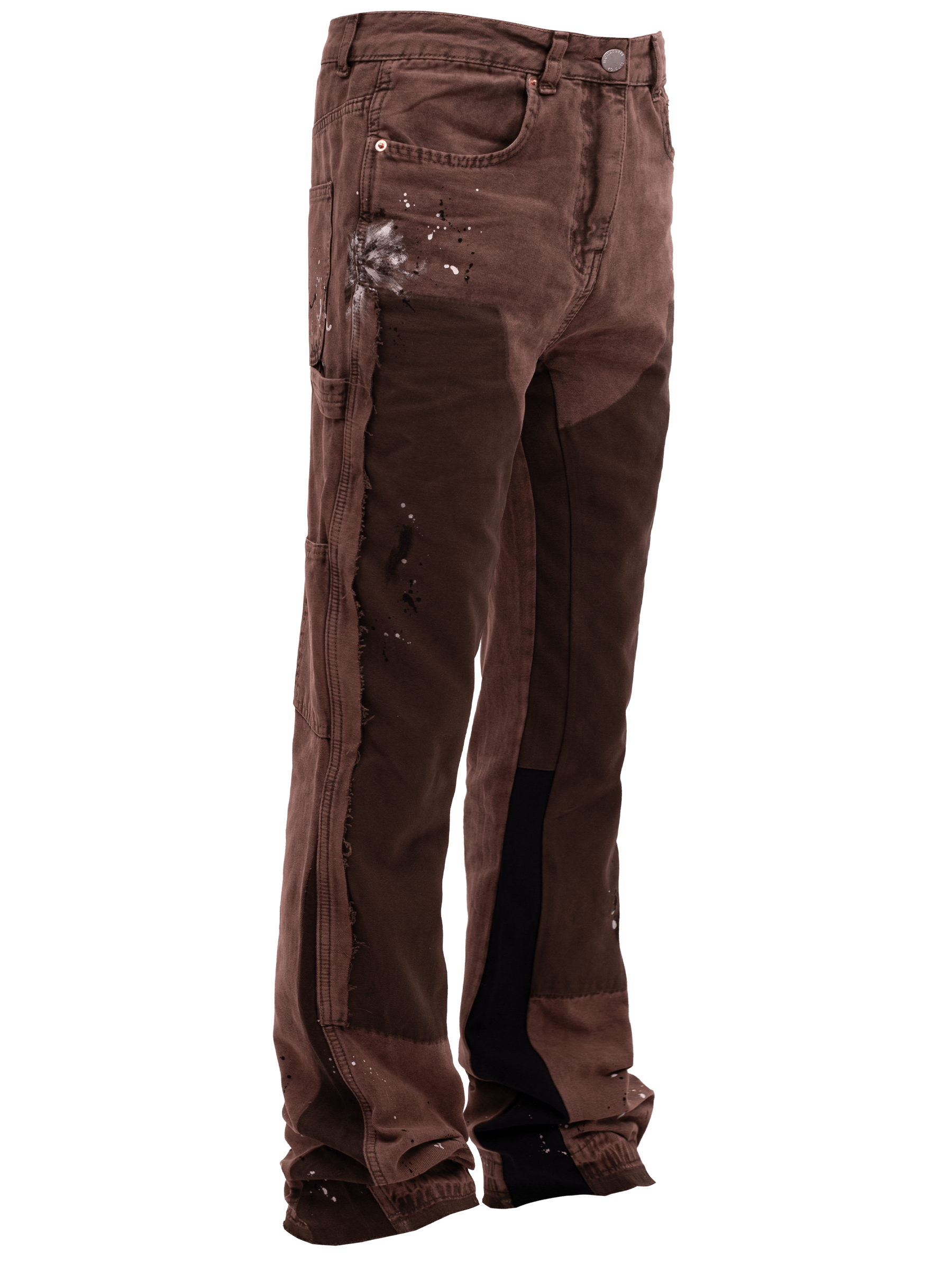 Flare Canvas Pants - Mocha