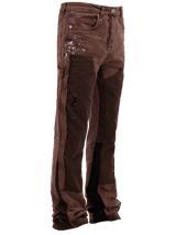 Flare Canvas Pants - Mocha