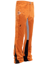 Flare Canvas Pants - Tangerine