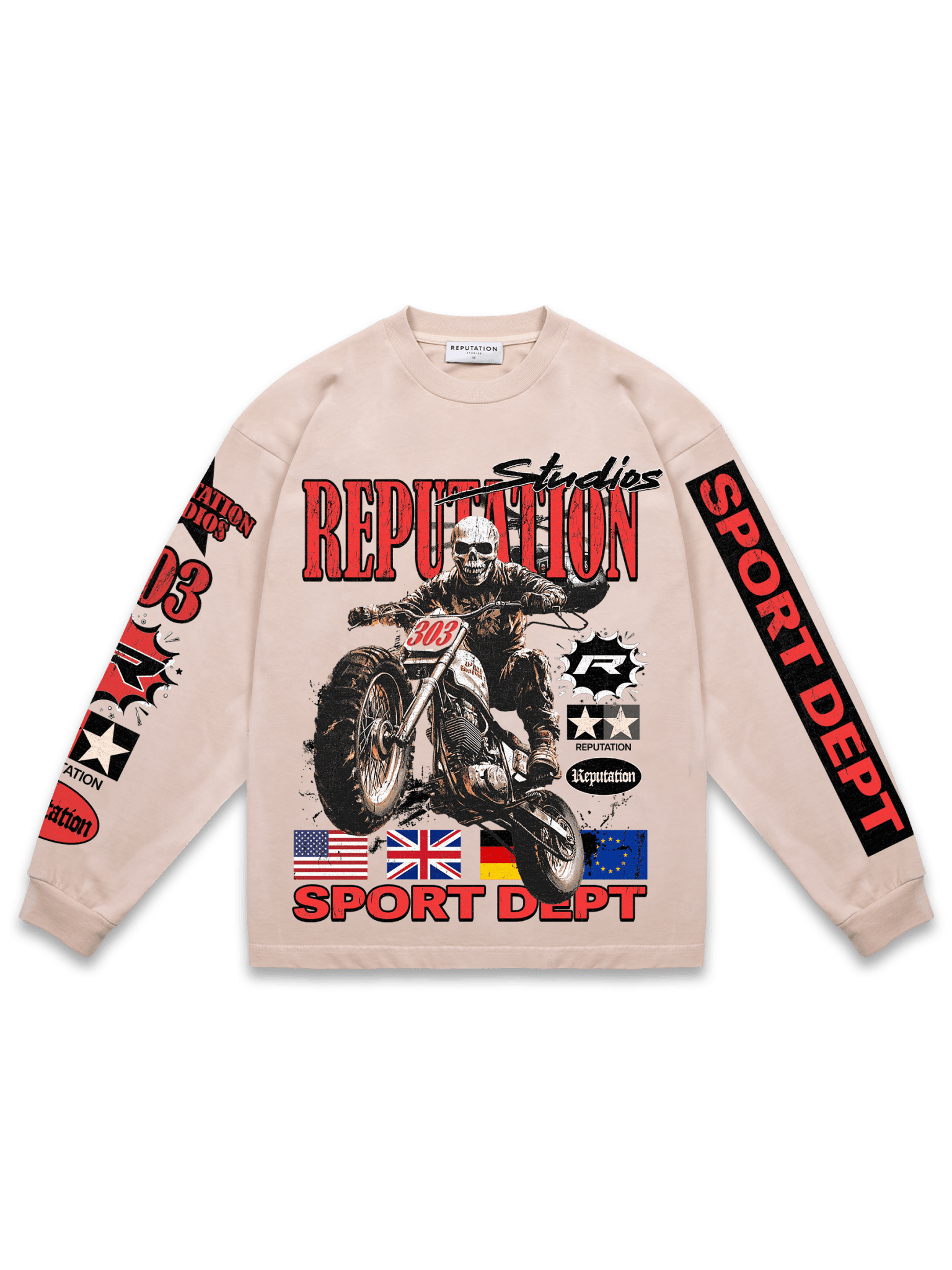 Ghost Rider Long Sleeve Tee - Reputation Studios