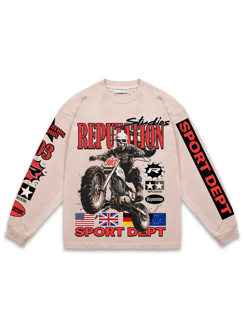 Ghost Rider Long Sleeve Tee - Reputation Studios