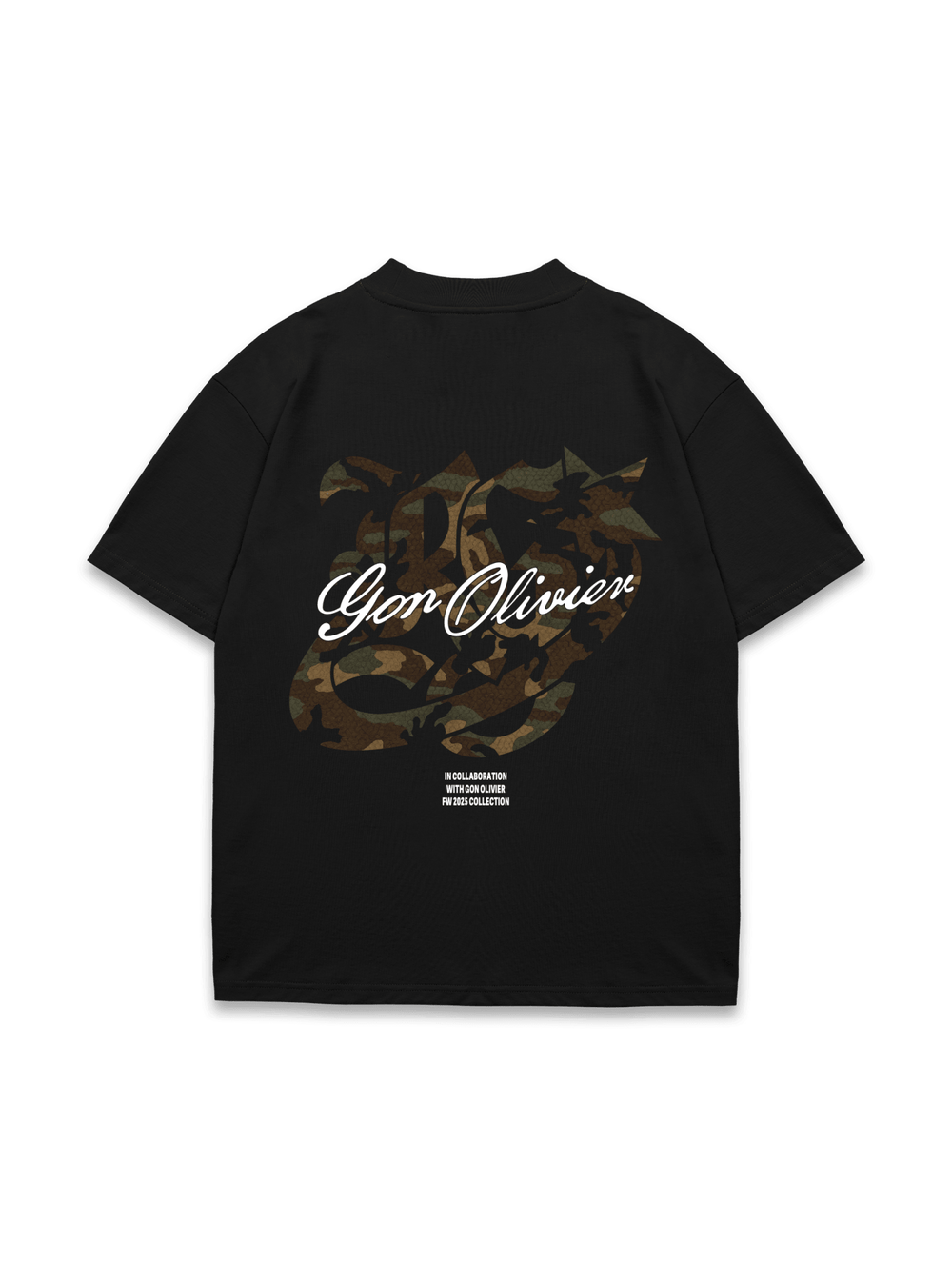 Gon x Reputation Combat Camo Tee - Black - Reputation Studios