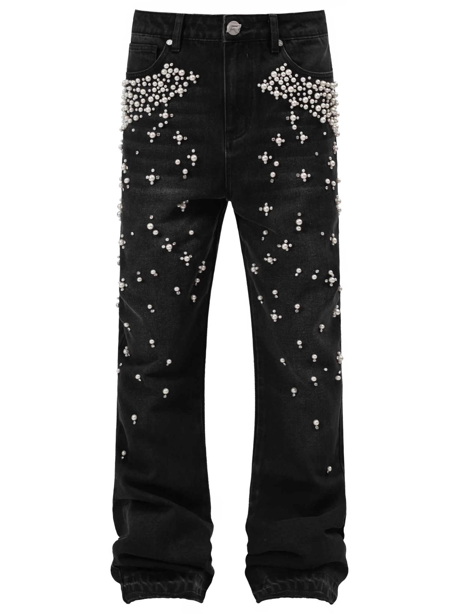 Gradient Pearl Denim - Black - Reputation Studios