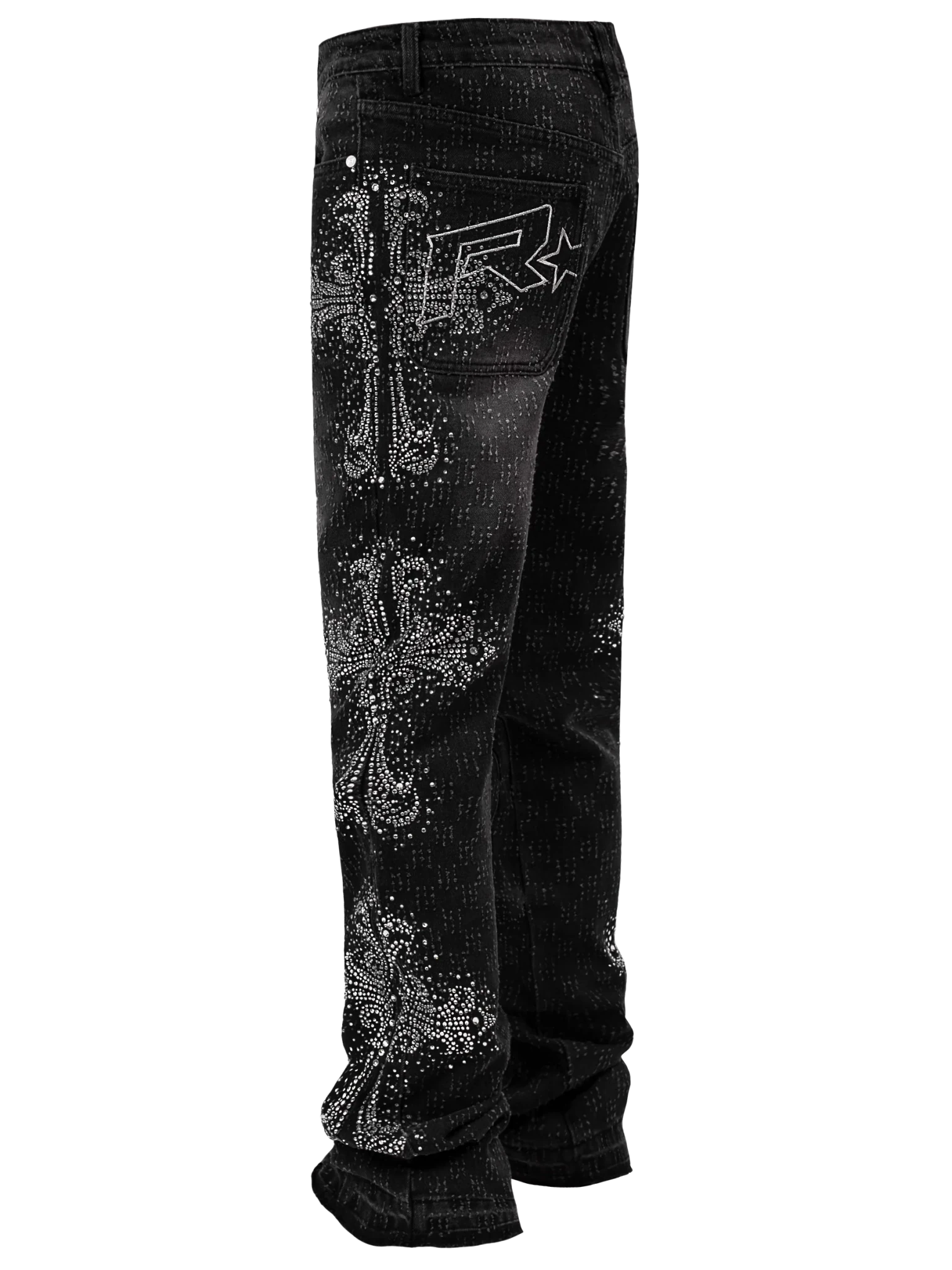 Iced Cross Flare Denim - Reputation Studios