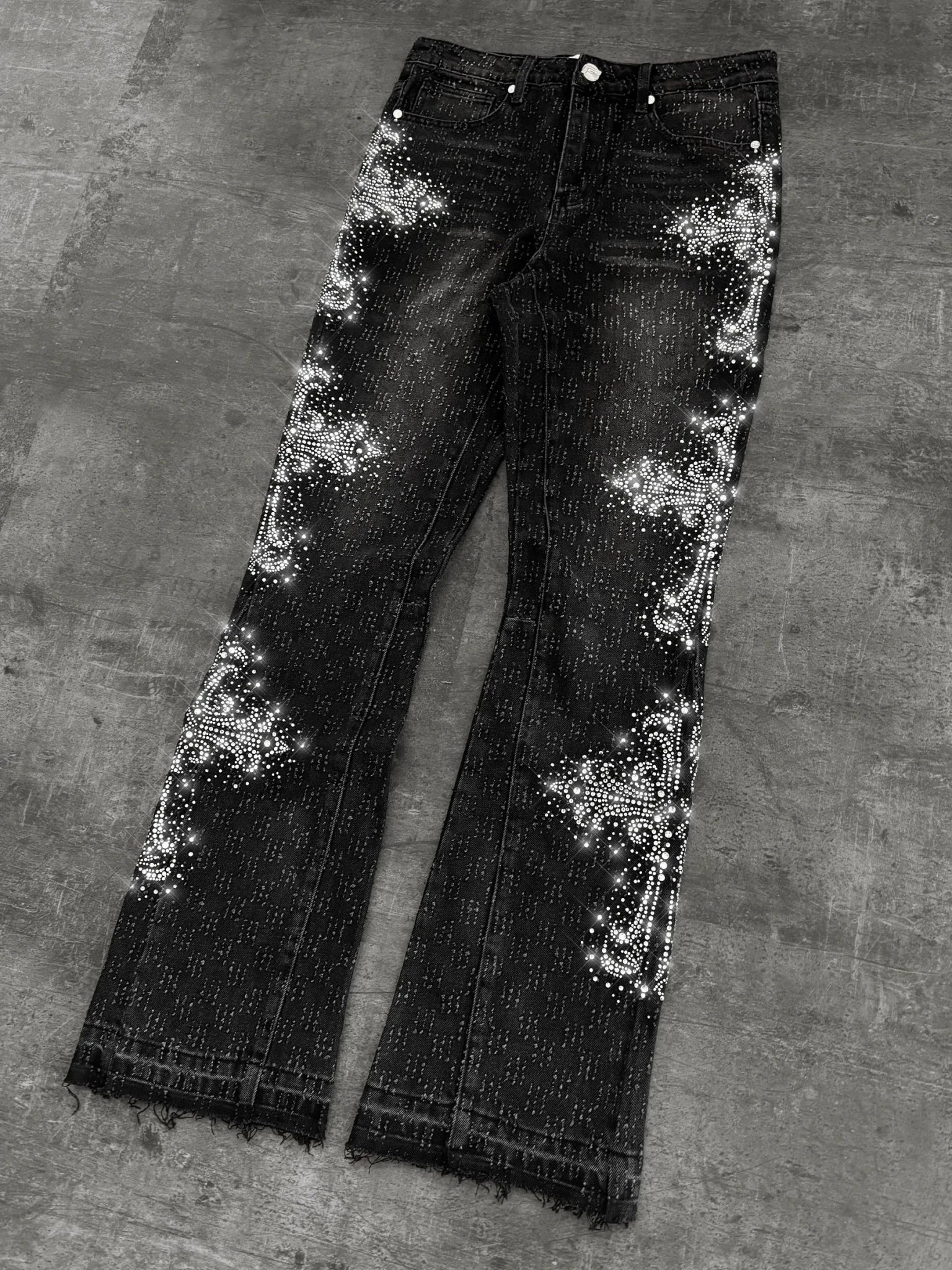 Iced Cross Flare Denim - Reputation Studios