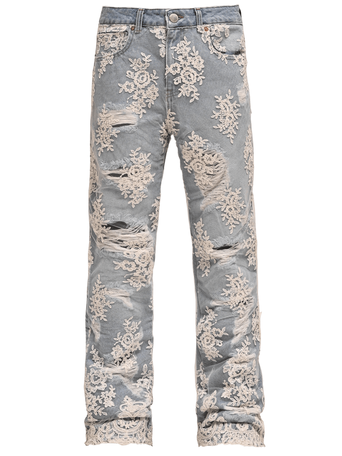 Lace Flare Denim Light Stone lace-flare-denim-light-stone