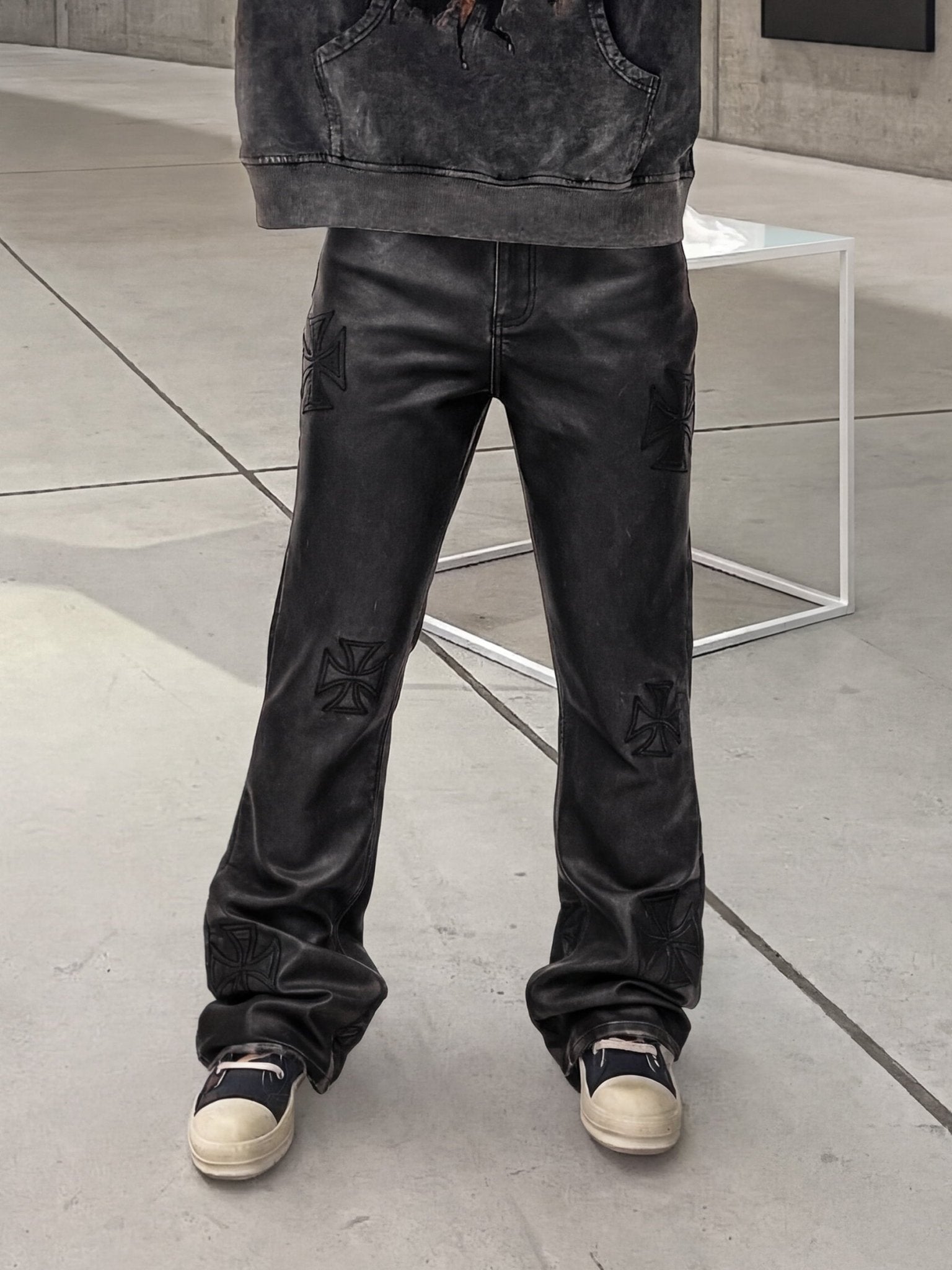 Leather Cross Denim - Reputation Studios