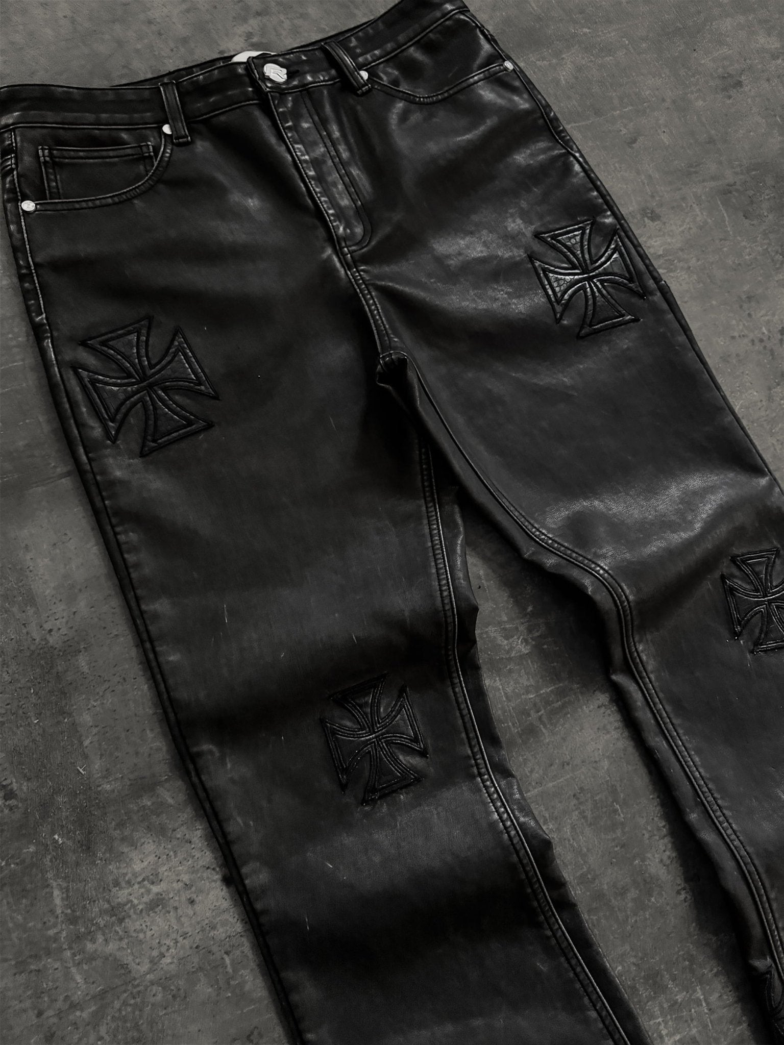 Leather Cross Denim