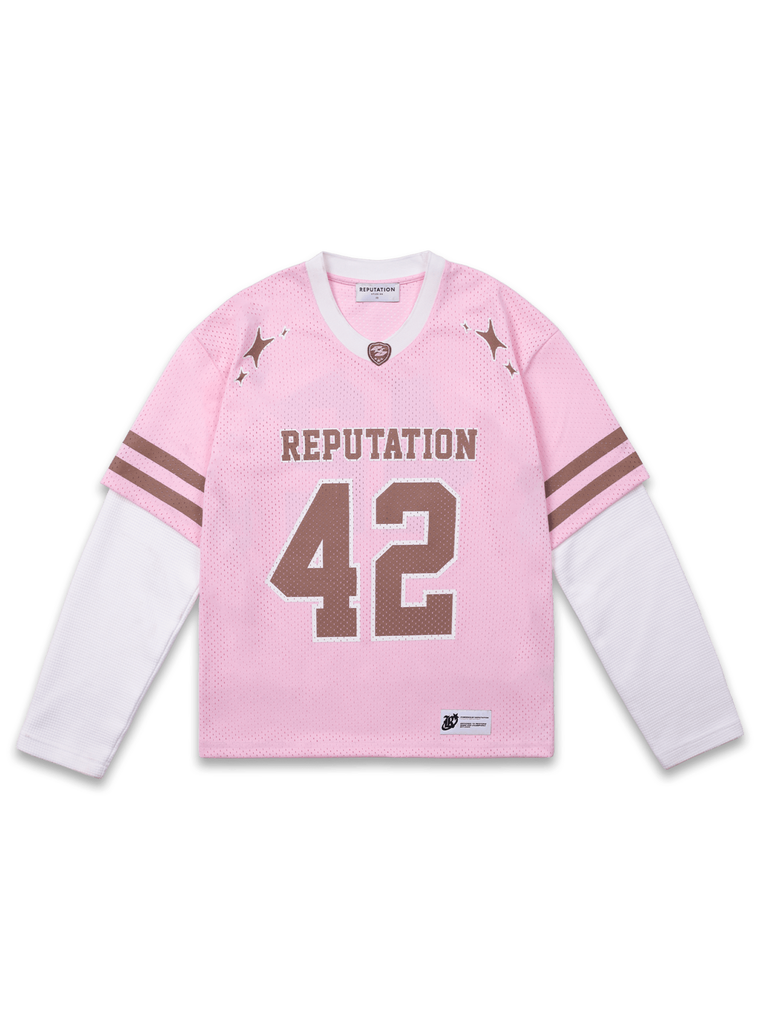 Mesh Layered Jersey - Pink - Reputation Studios