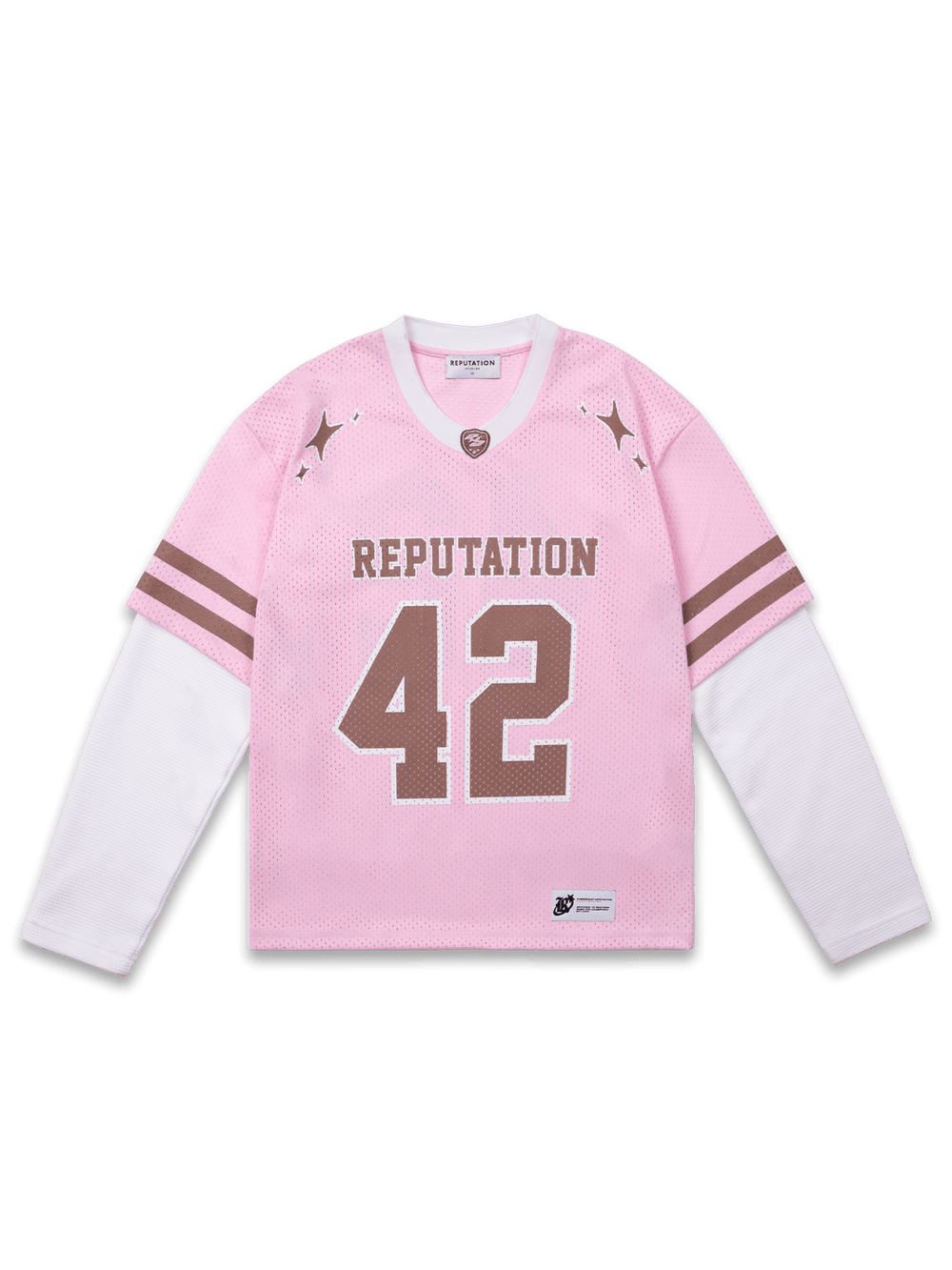 Mesh Layered Jersey - Pink - Reputation Studios