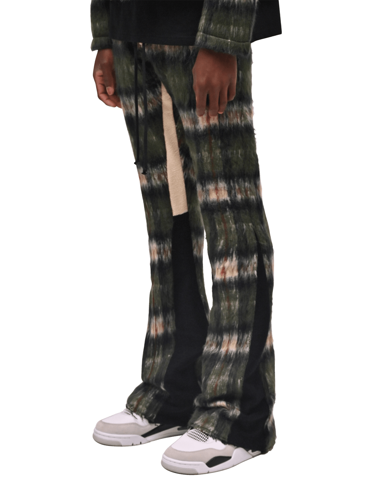 Mohair Flare Sweatpants - Emerald - Reputation Studios
