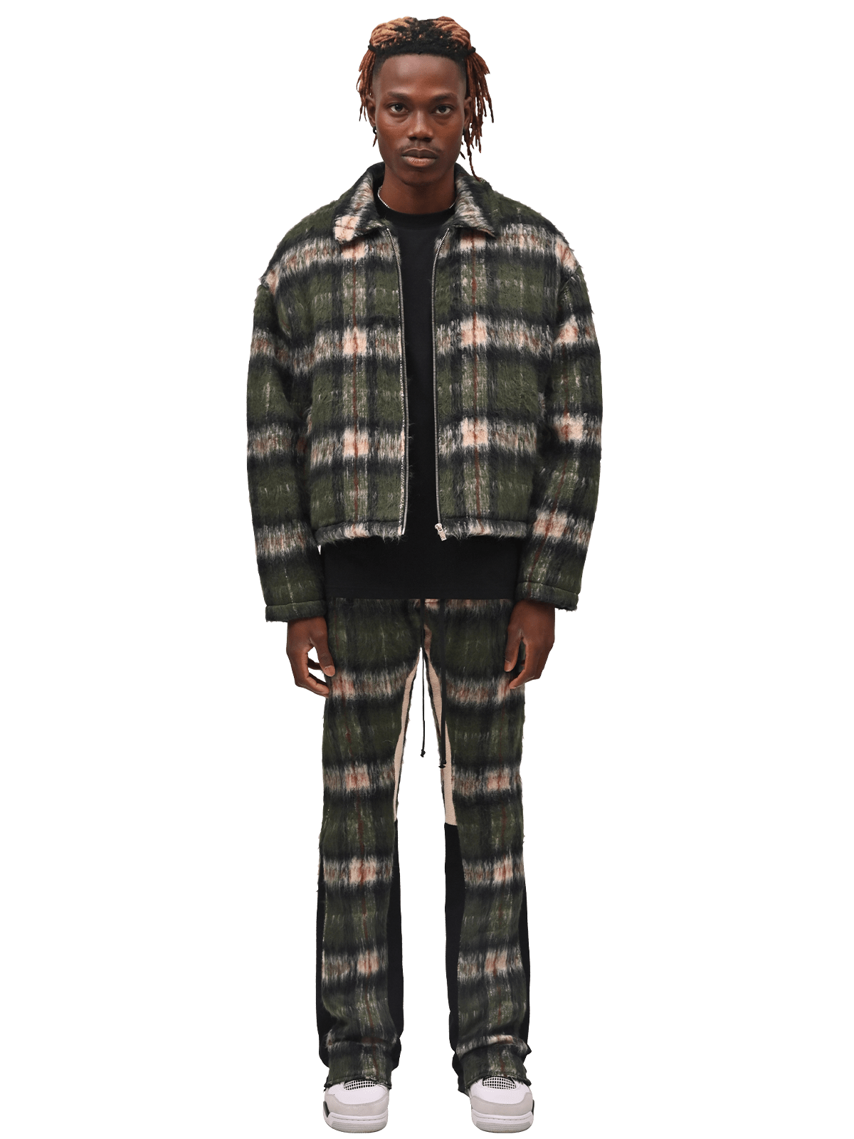 Mohair Flare Sweatpants - Emerald - Reputation Studios