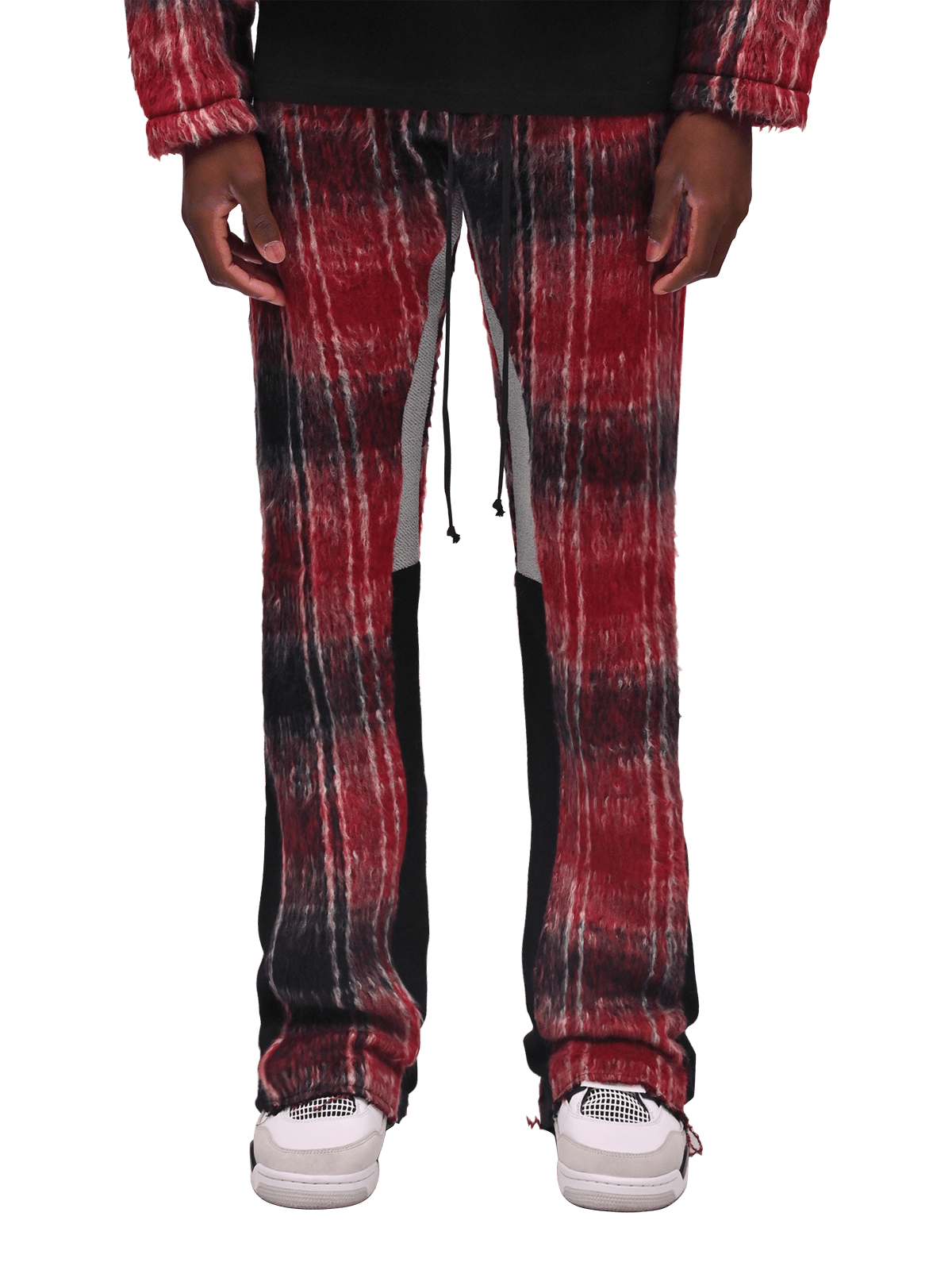 Mohair Flare Sweatpants - Wine - Reputation Studios