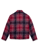Mohair Cropped Jacket - Wine