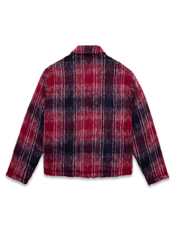 Mohair Cropped Jacket - Wine