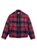 Mohair Cropped Jacket - Wine