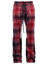 Mohair Flare Sweatpants - Wine