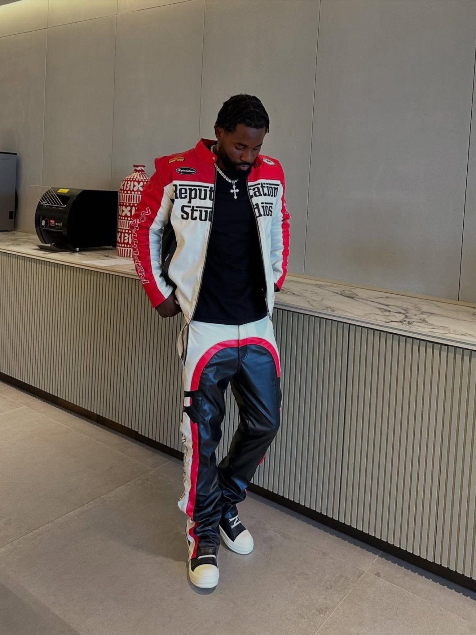 Moto Flare Pants - Black