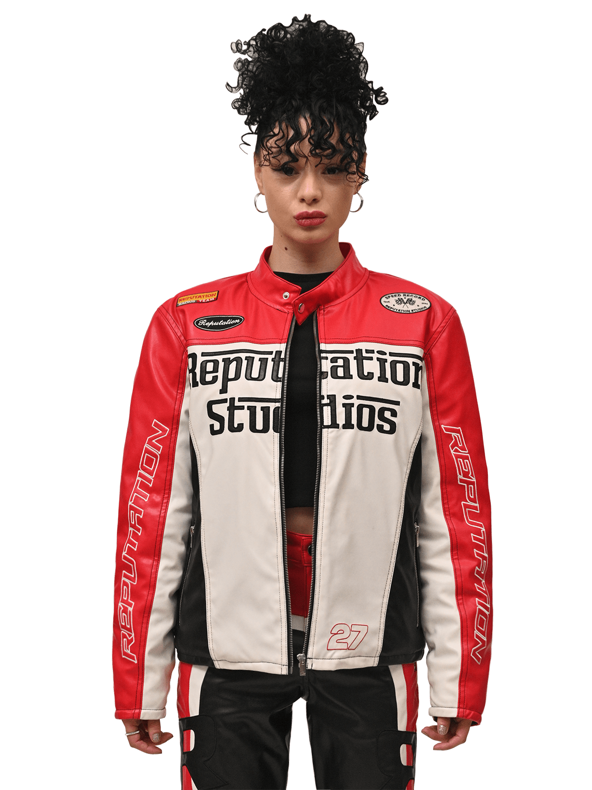 Moto Jacket - Red - Reputation Studios