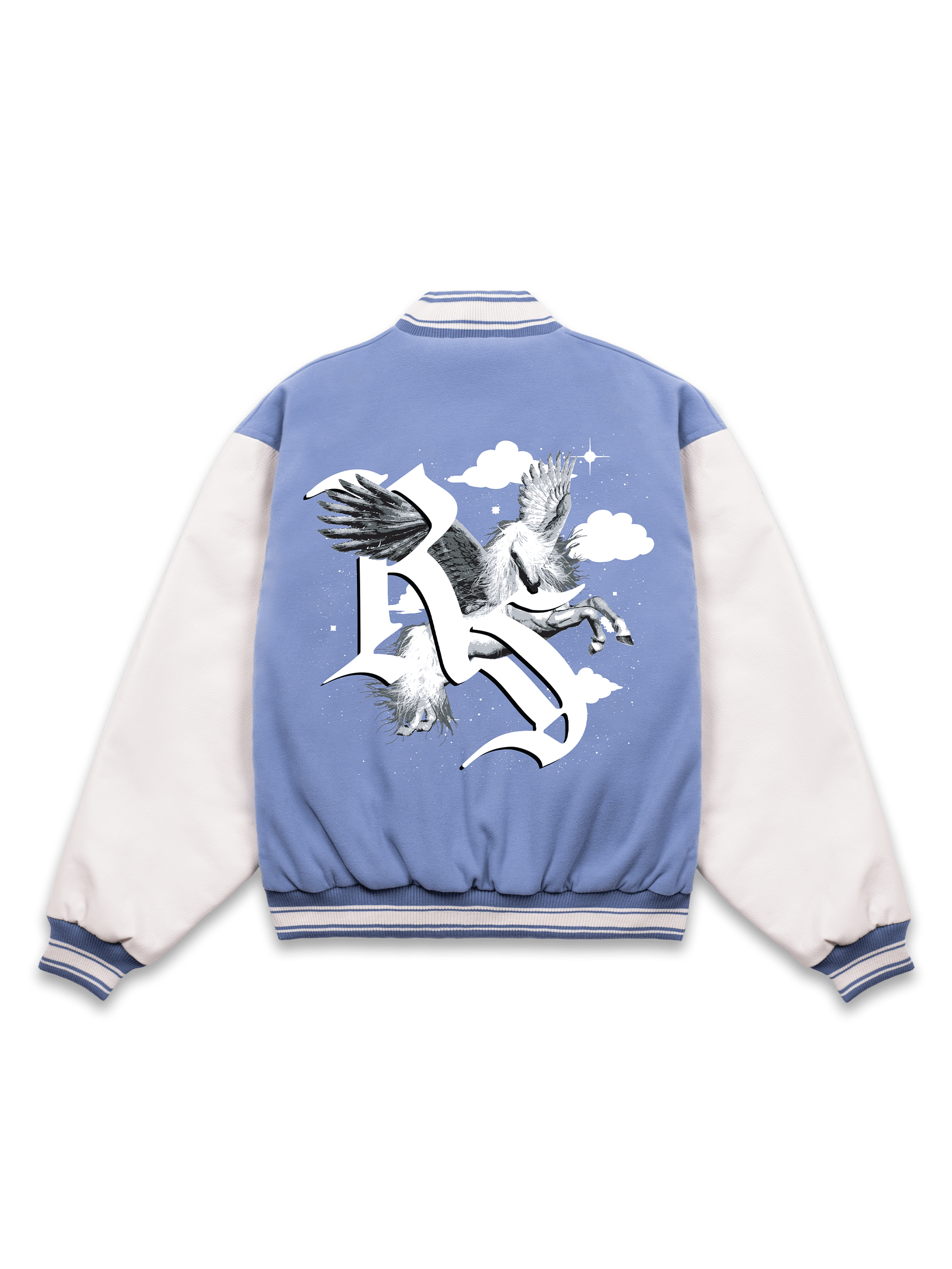 Pegasus Varsity Jacket - Baby Blue