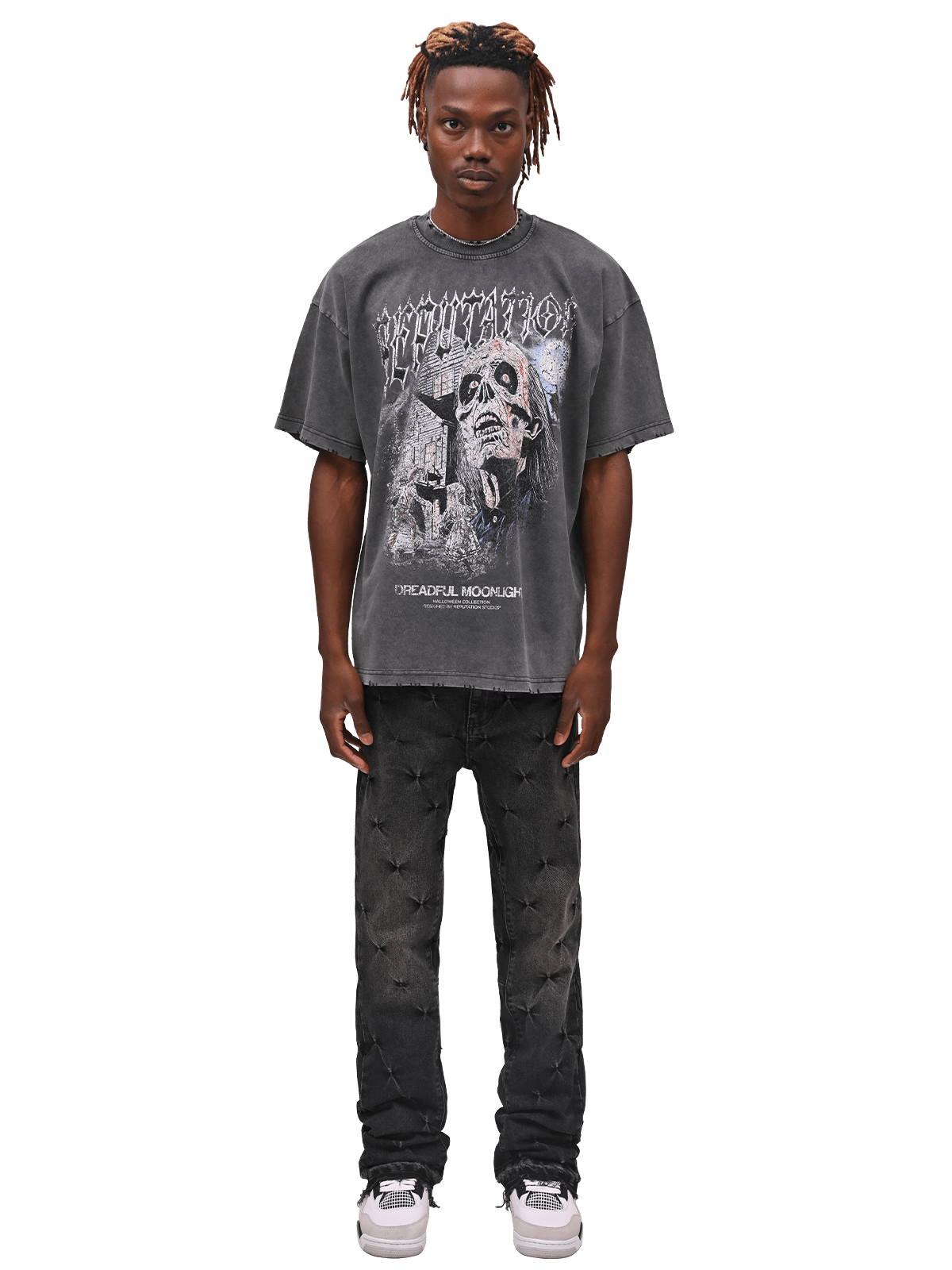 Pinched Flare Denim - Black - Reputation Studios