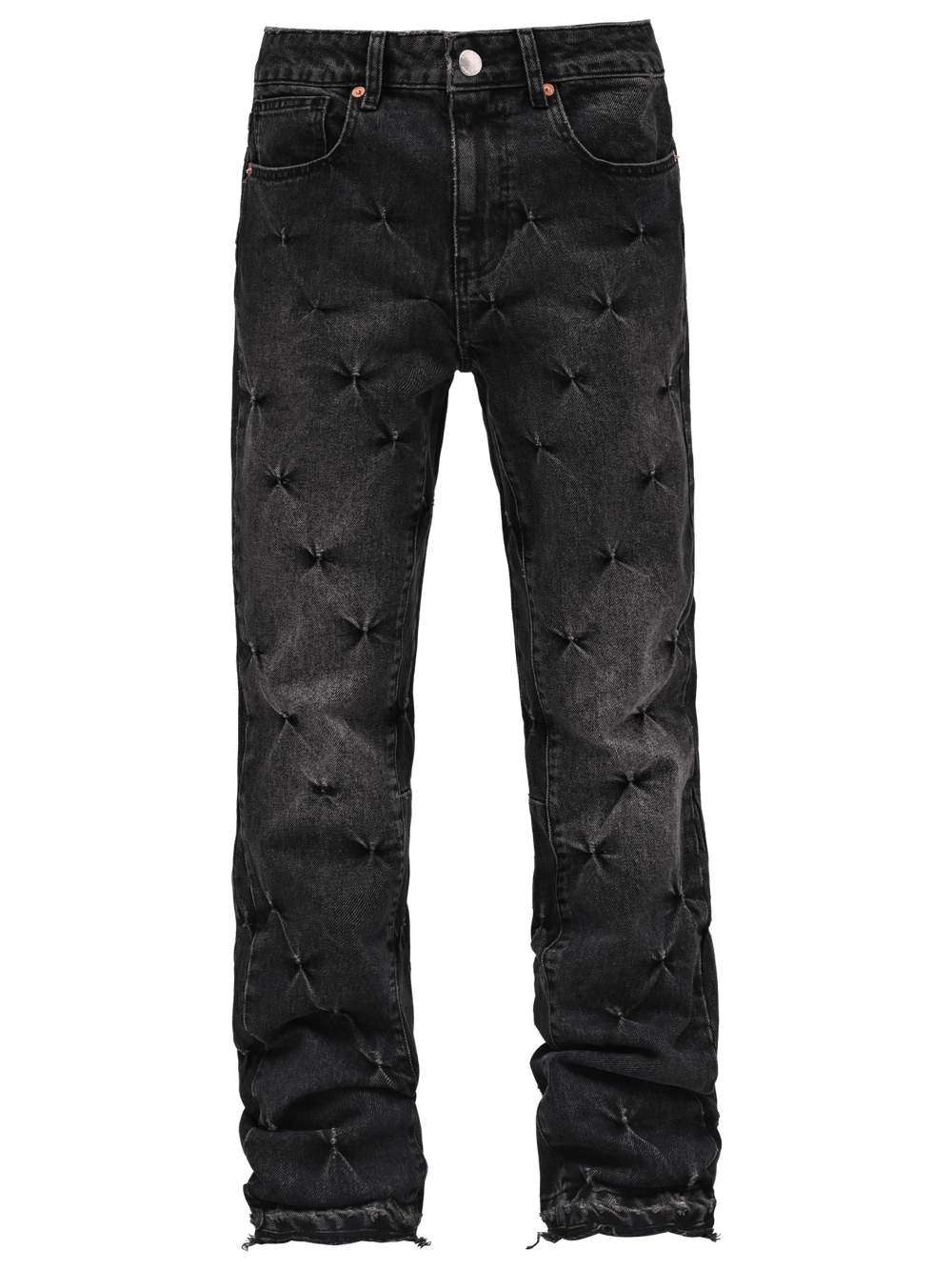 Pinched Flare Denim - Black - Reputation Studios