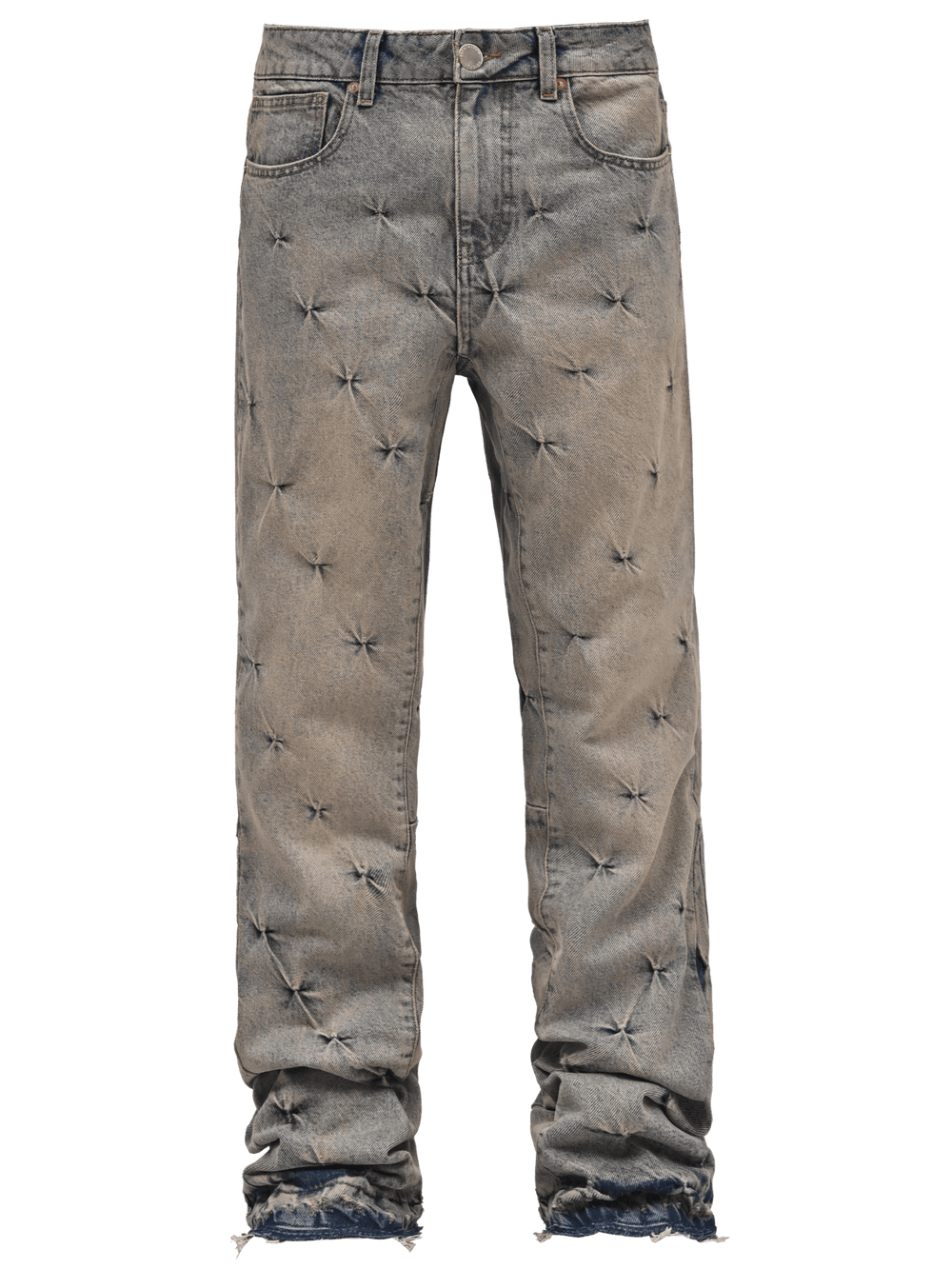 Pinched Flare Denim - Cream Wash - Reputation Studios