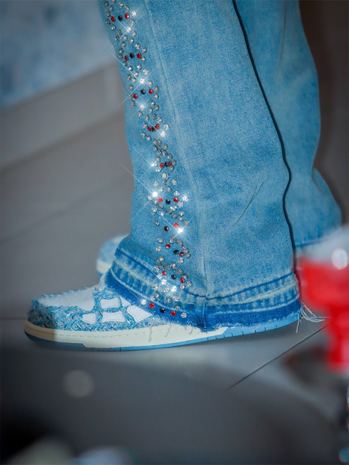 Prism Chain Denim - Cream Wash - Reputation Studios