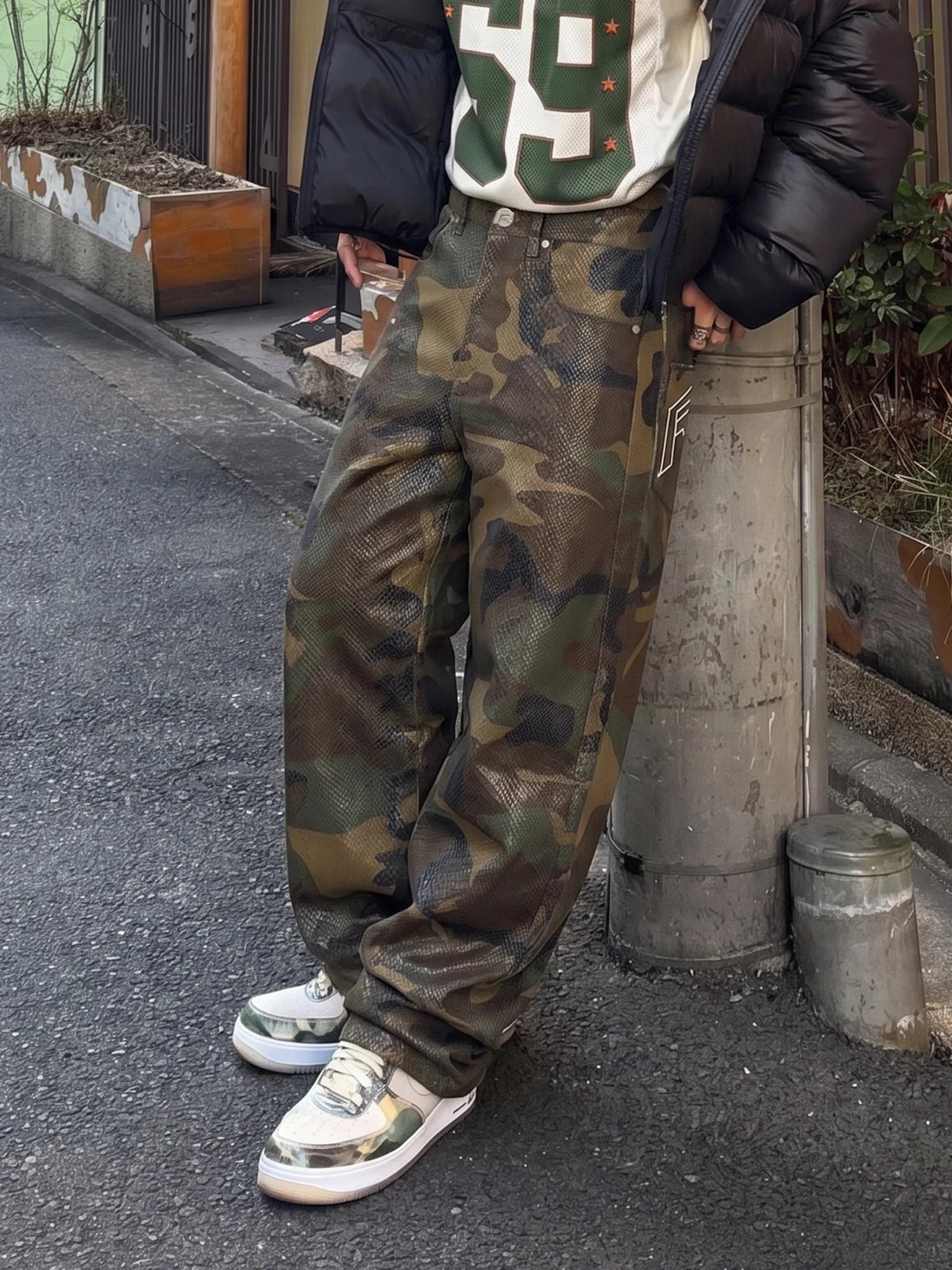 Python Camo Baggy Denim - Reputation Studios