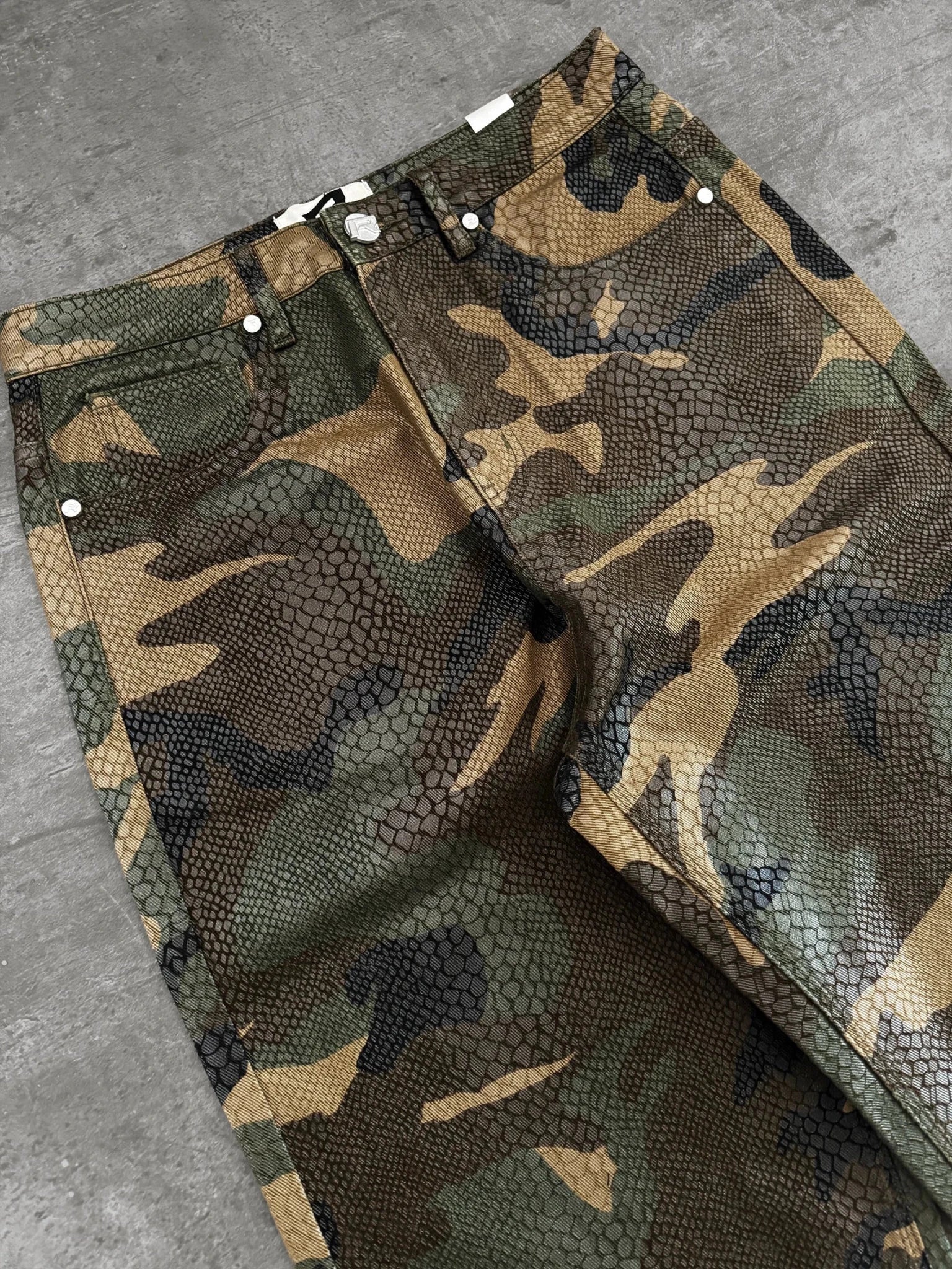 Python Camo Baggy Denim - Reputation Studios