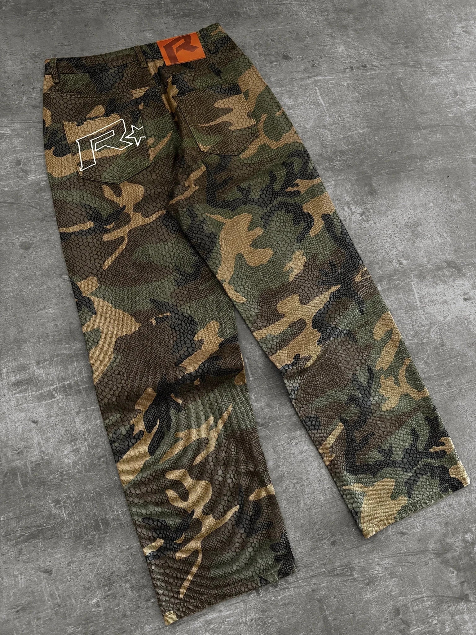 Python Camo Baggy Denim - Reputation Studios
