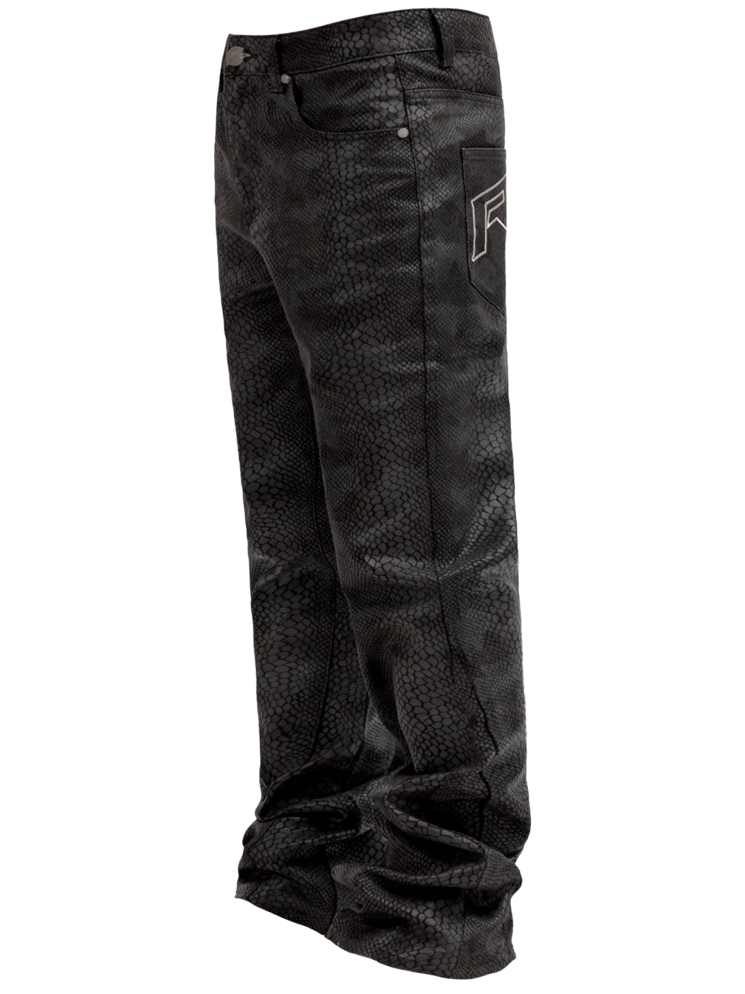 Python Camo Denim - Black - Reputation Studios