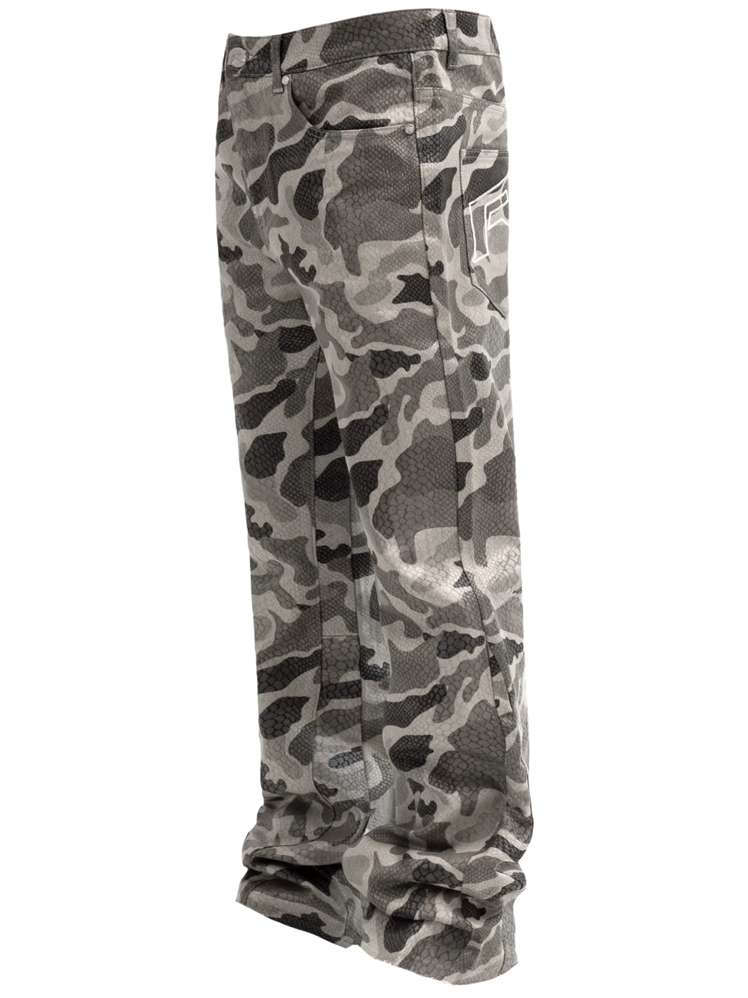 Python Camo Denim - Grey - Reputation Studios