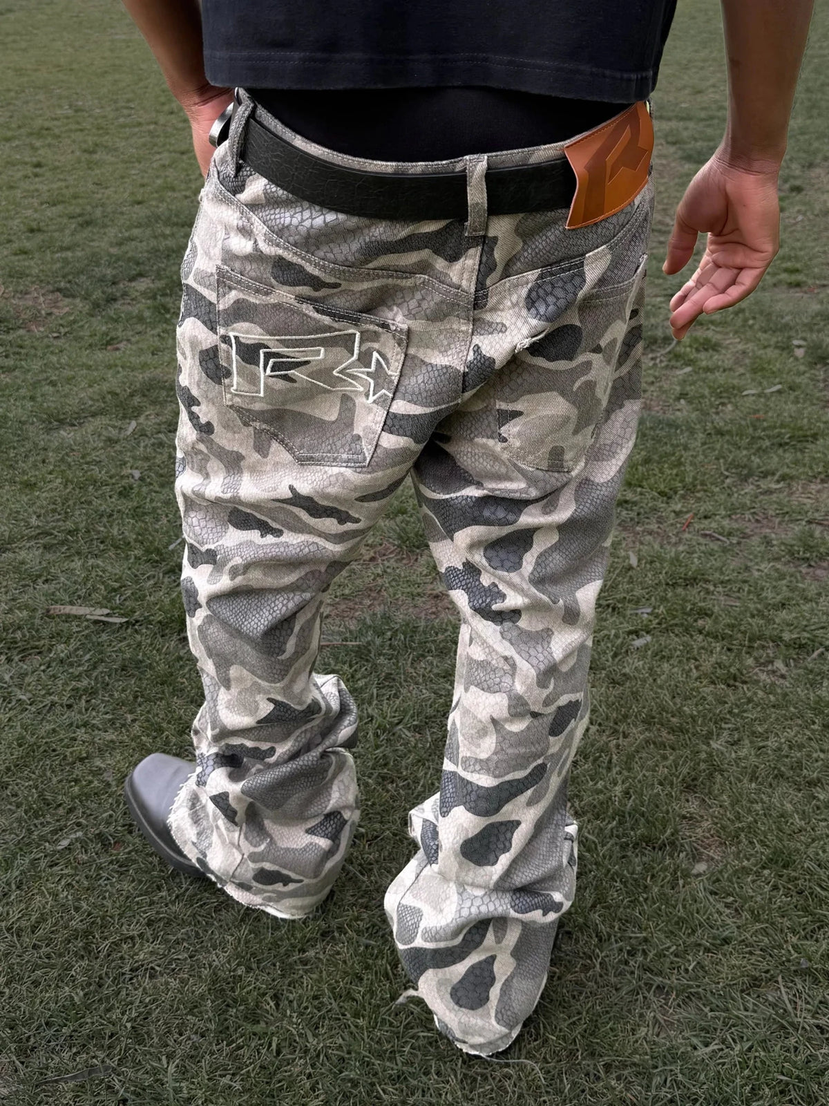 Python Camo Denim - Grey - Reputation Studios