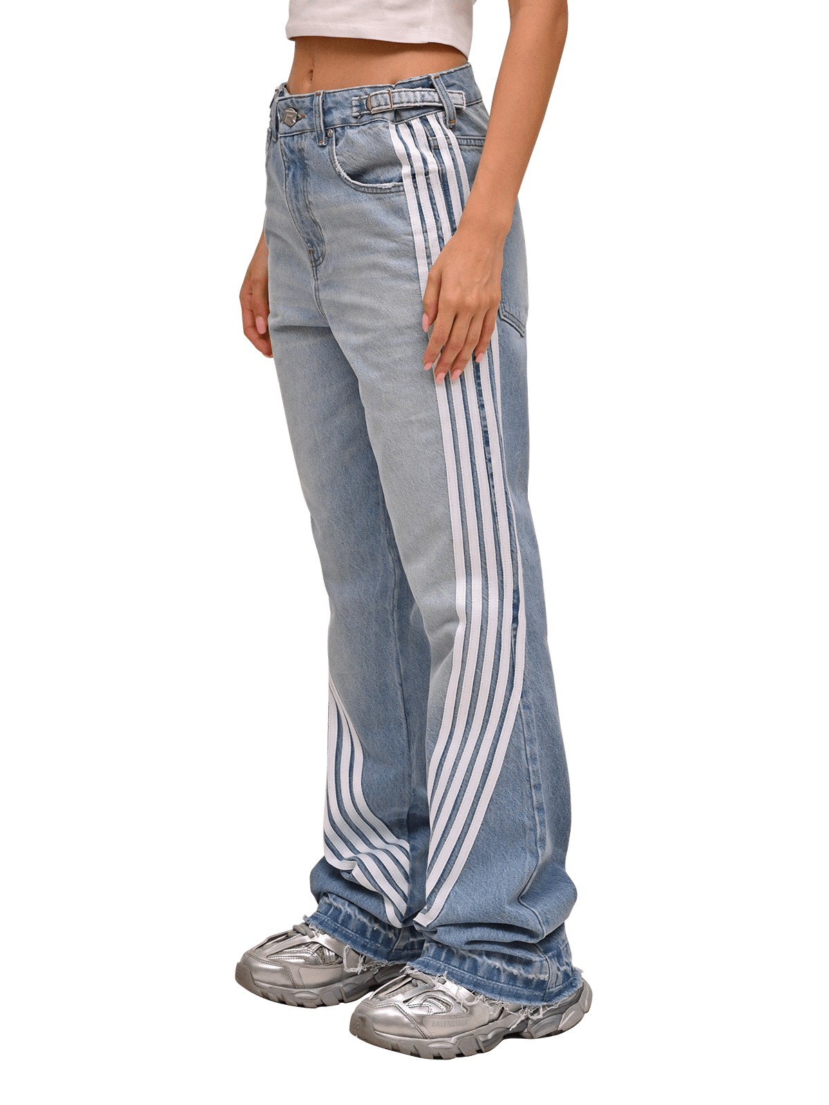 Racer Flare Denim - Light Stone - Reputation Studios