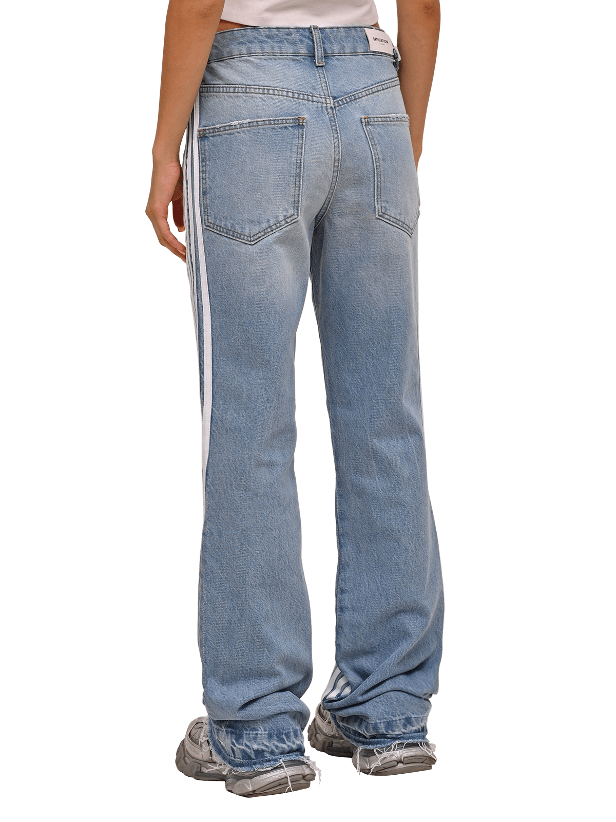 Racer Flare Denim - Light Stone - Reputation Studios