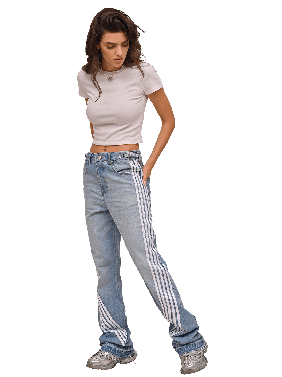 Racer Flare Denim - Light Stone - Reputation Studios