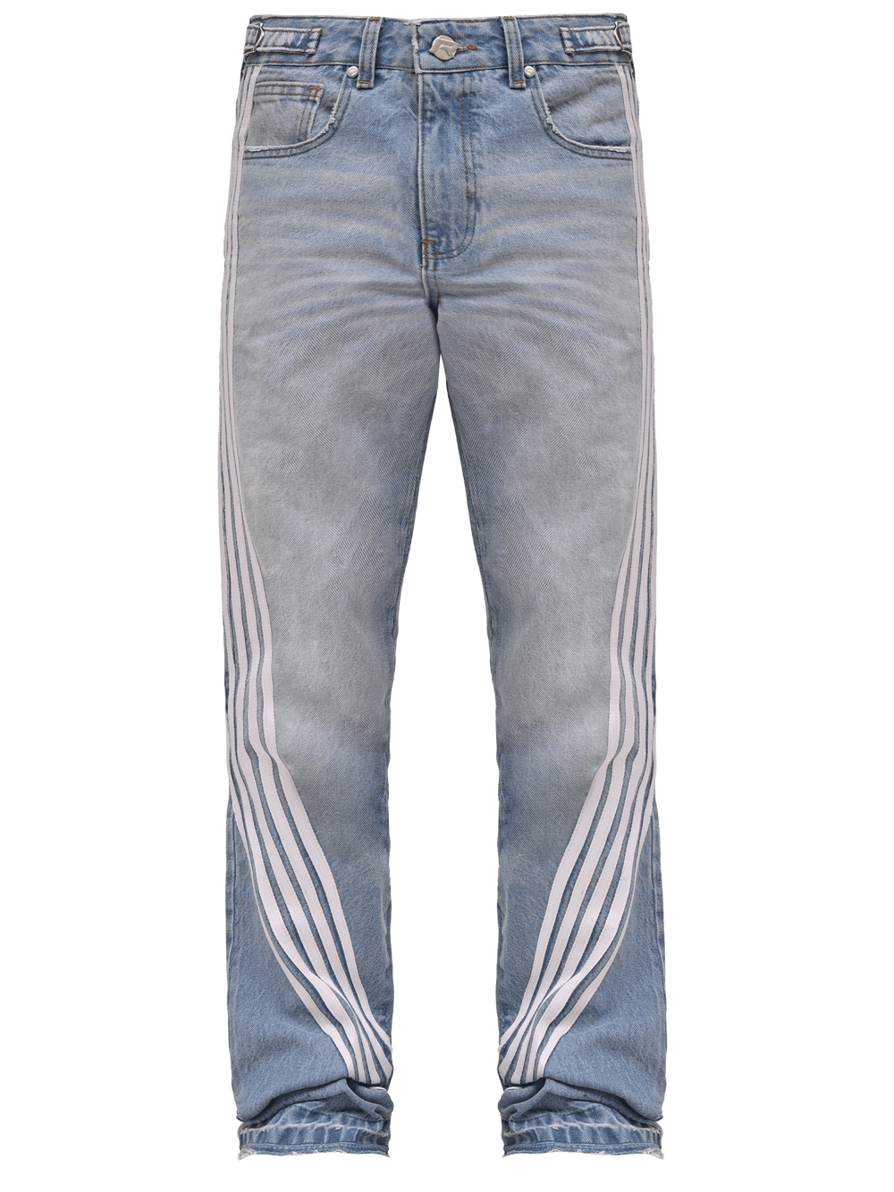 Racer Flare Denim - Light Stone