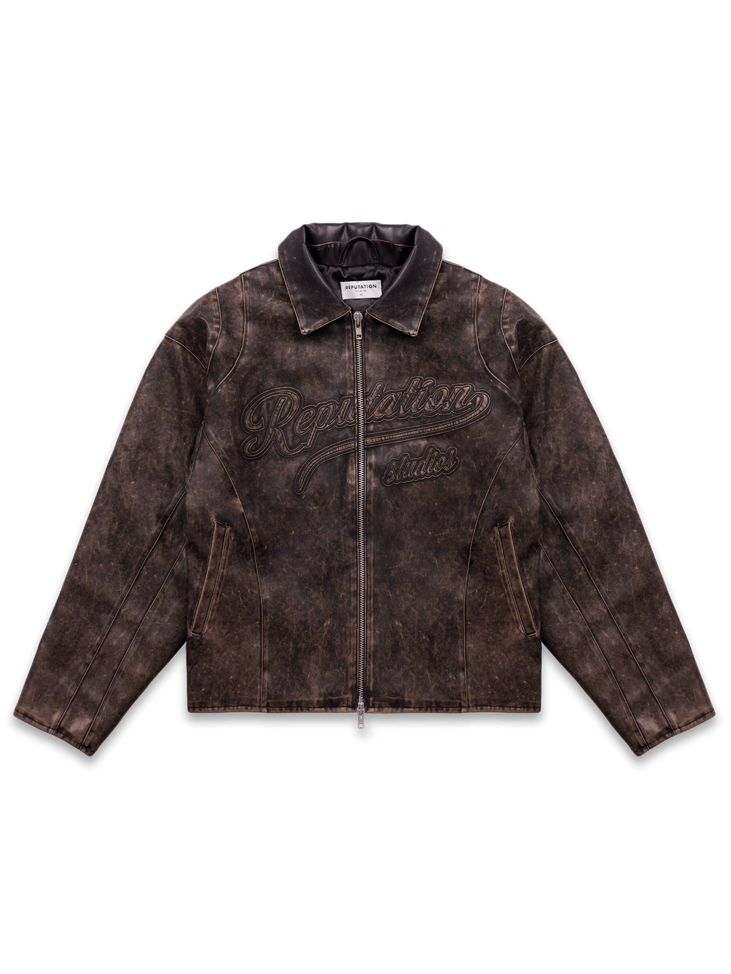 Vintage Leather Jacket - Acid Wash Vintage Leather Jacket - Acid Wash