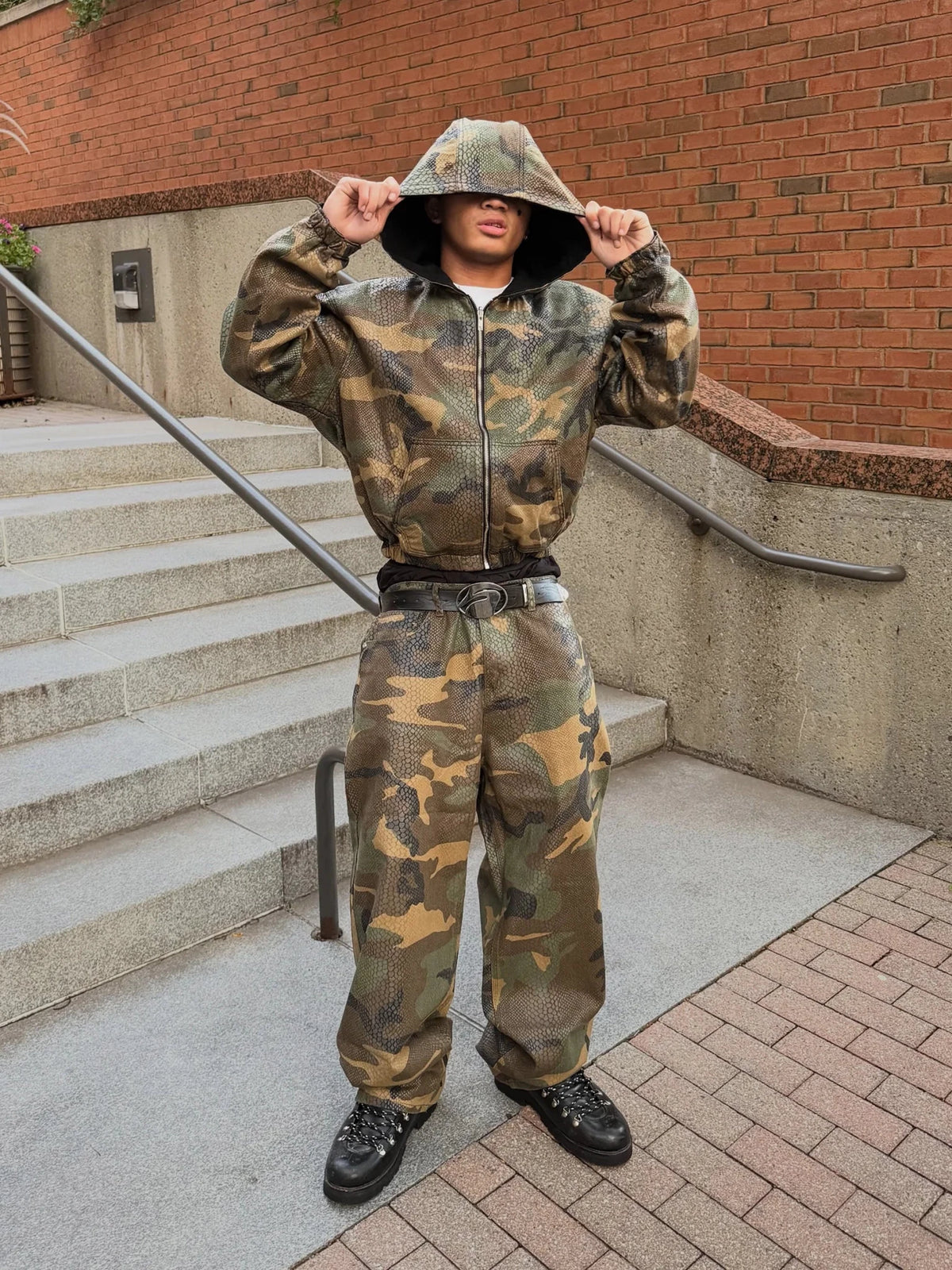 Reversible Python Camo Hoodie - Reputation Studios
