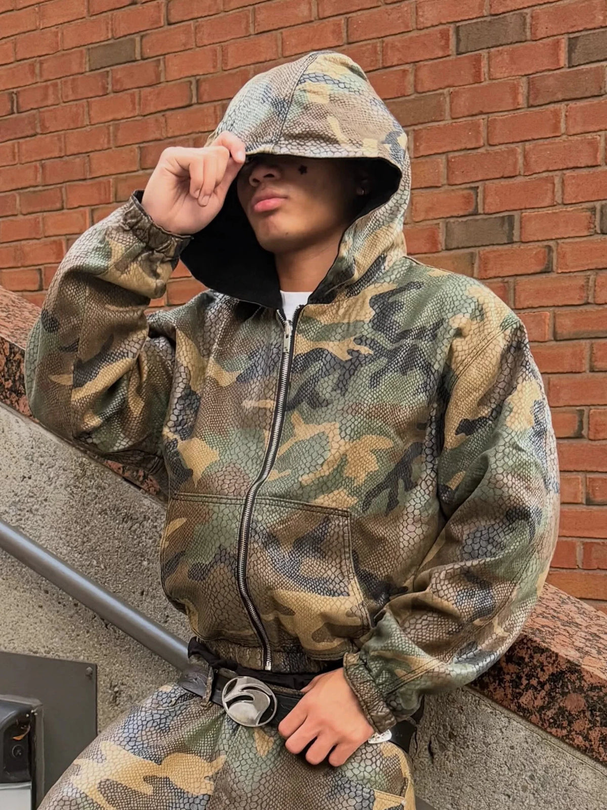 Reversible Python Camo Hoodie - Reputation Studios