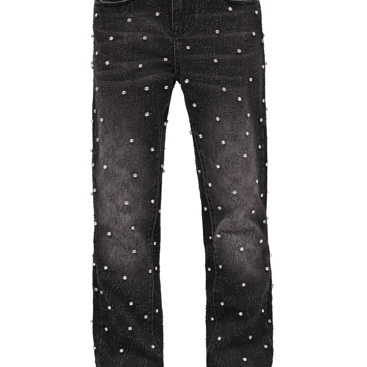 é rhinestone jeans Black Rhinestone Mom Jeans - Black | Manière De Voir USA